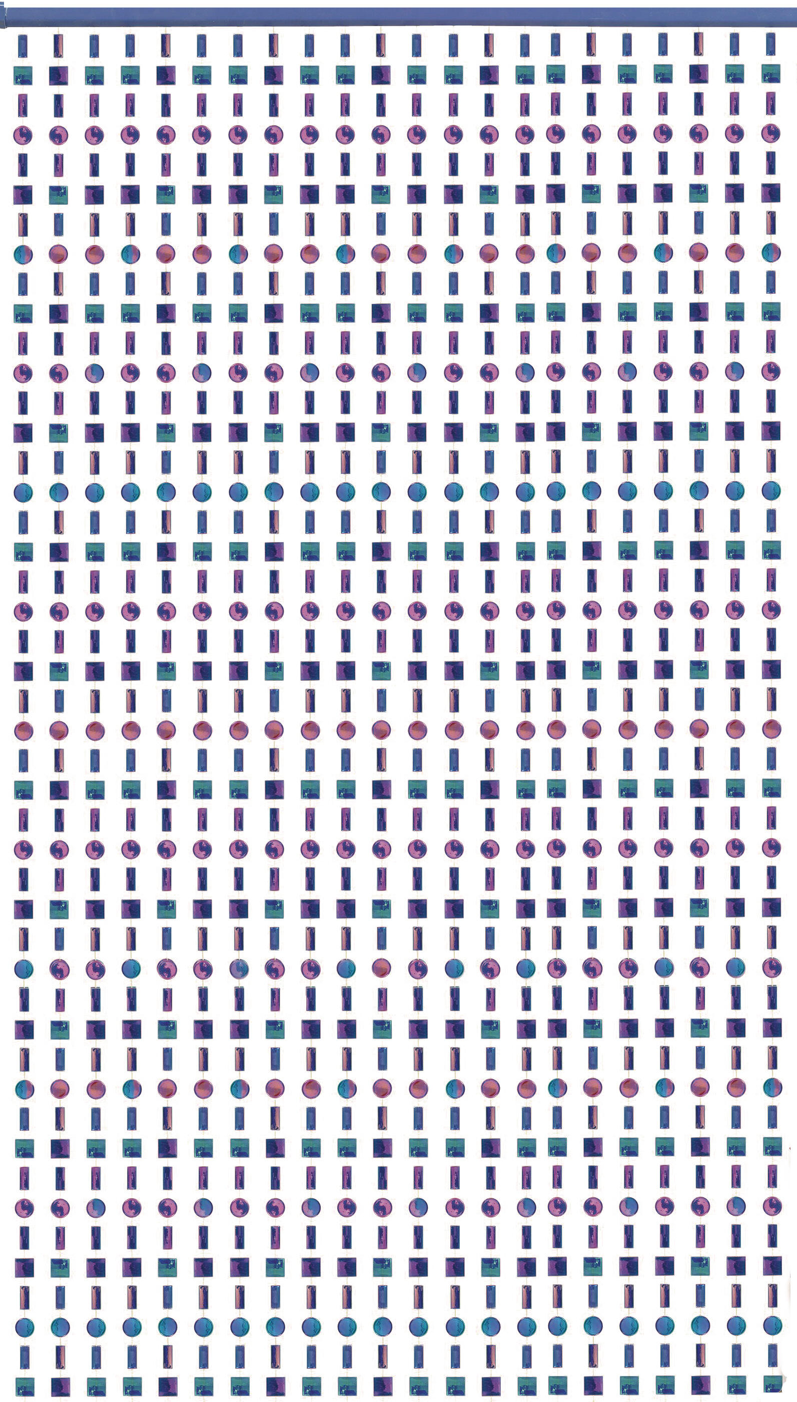 Cortina claudia azul 100x200 cm