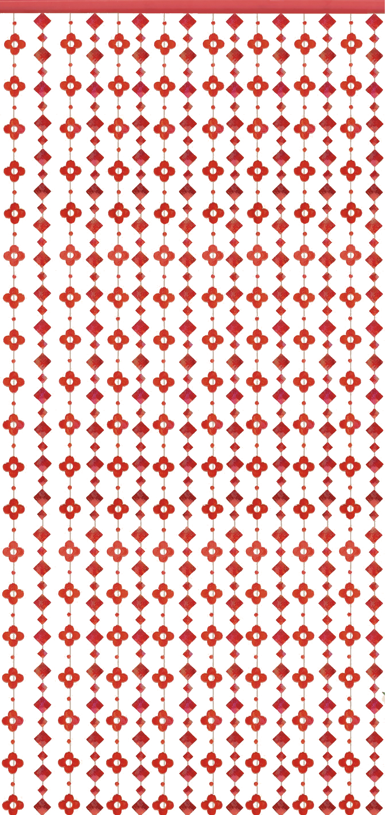 Cortina karina rojo 100x200 cm