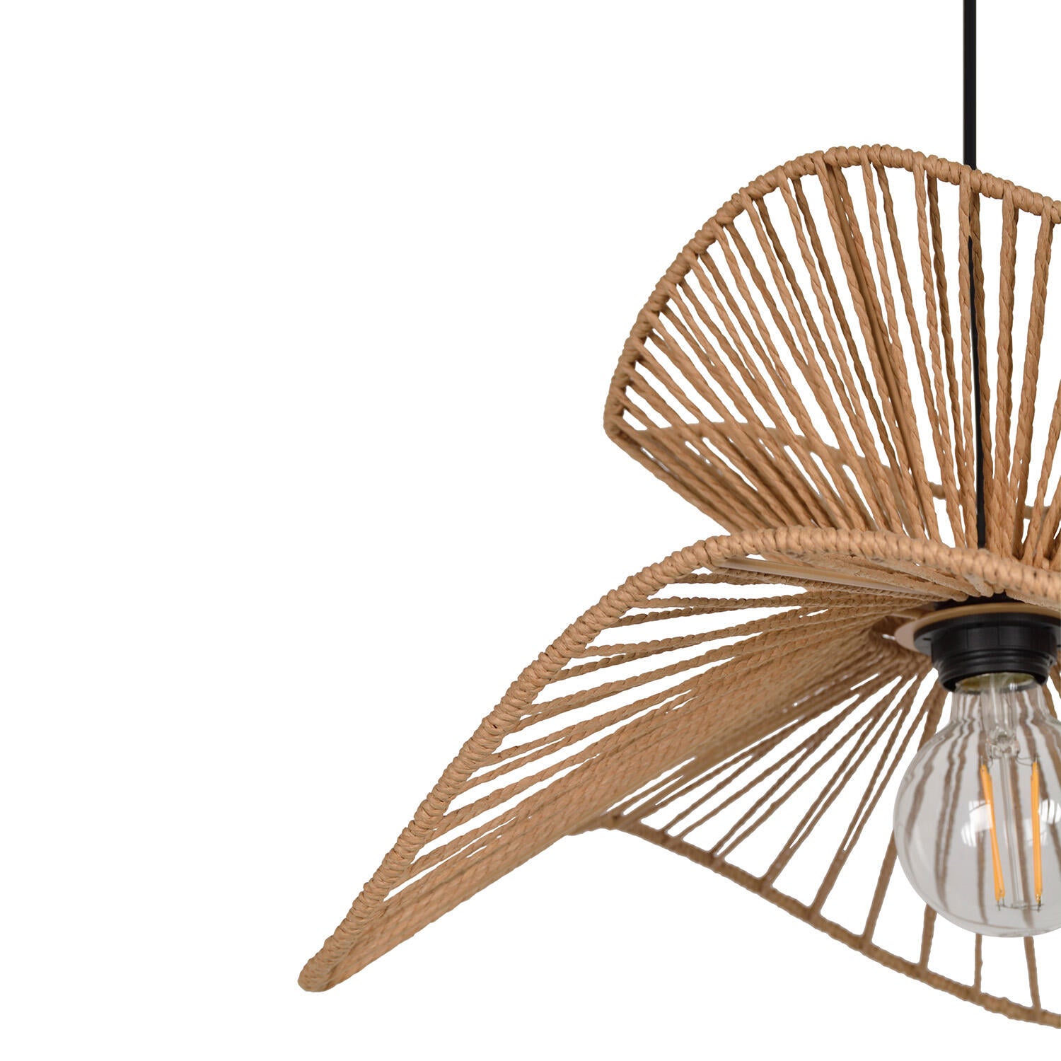 Suspension Sahara papier, beige, Diam.48 cm, E27 - 7