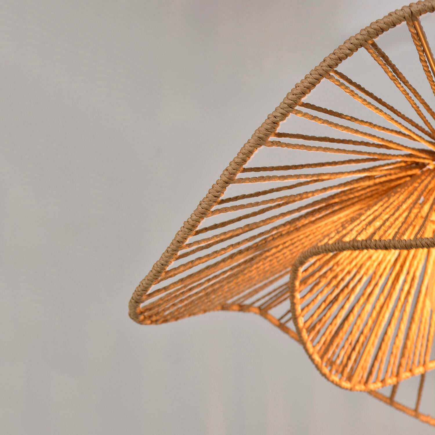 Suspension Sahara papier, beige, Diam.48 cm, E27 - 5