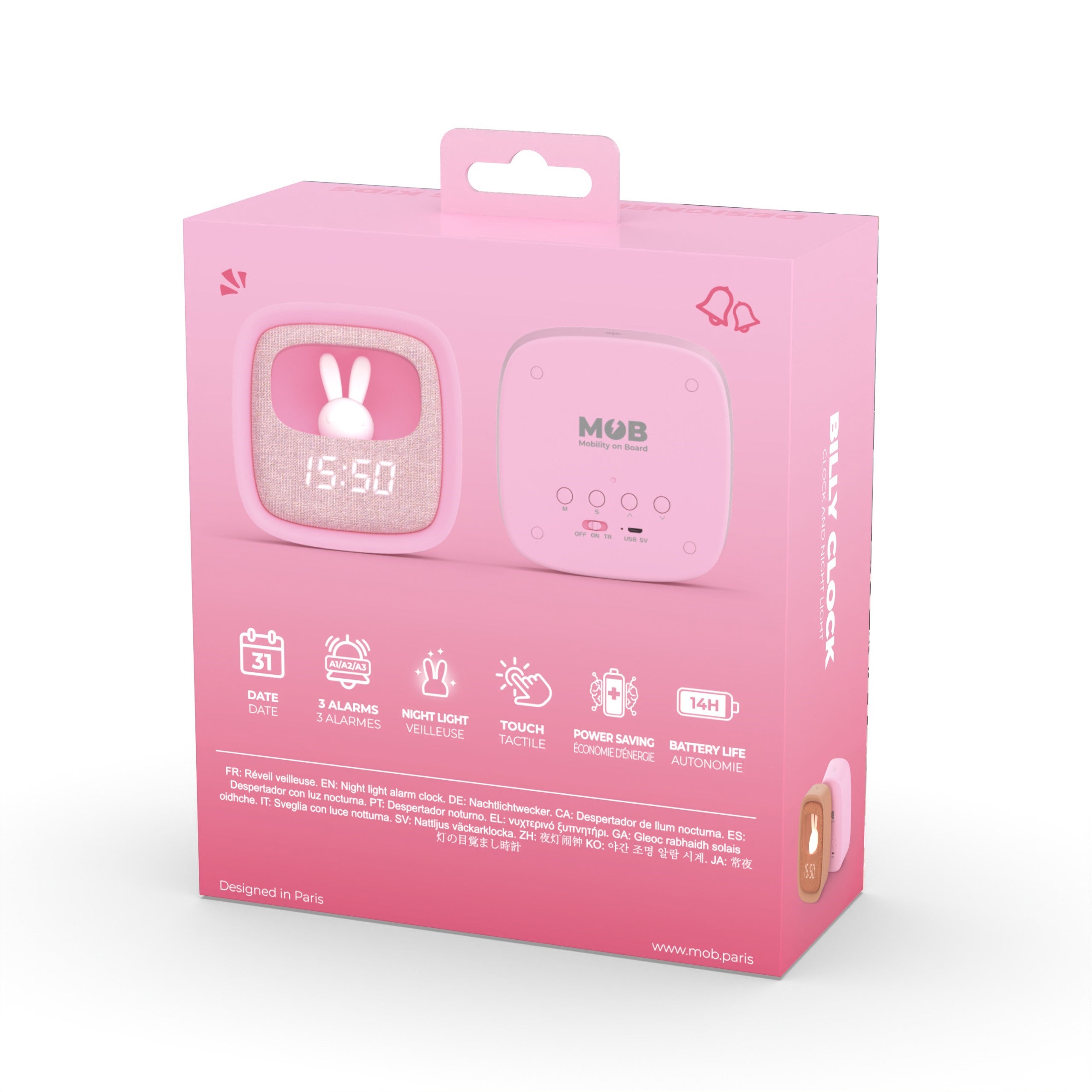 Veilleuse Réveil billy rose - 3