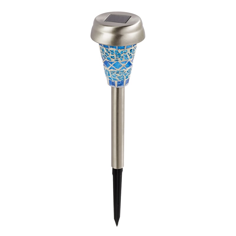 Lampa solna wbijana srebrna 36 cm IP33 LED Inspire