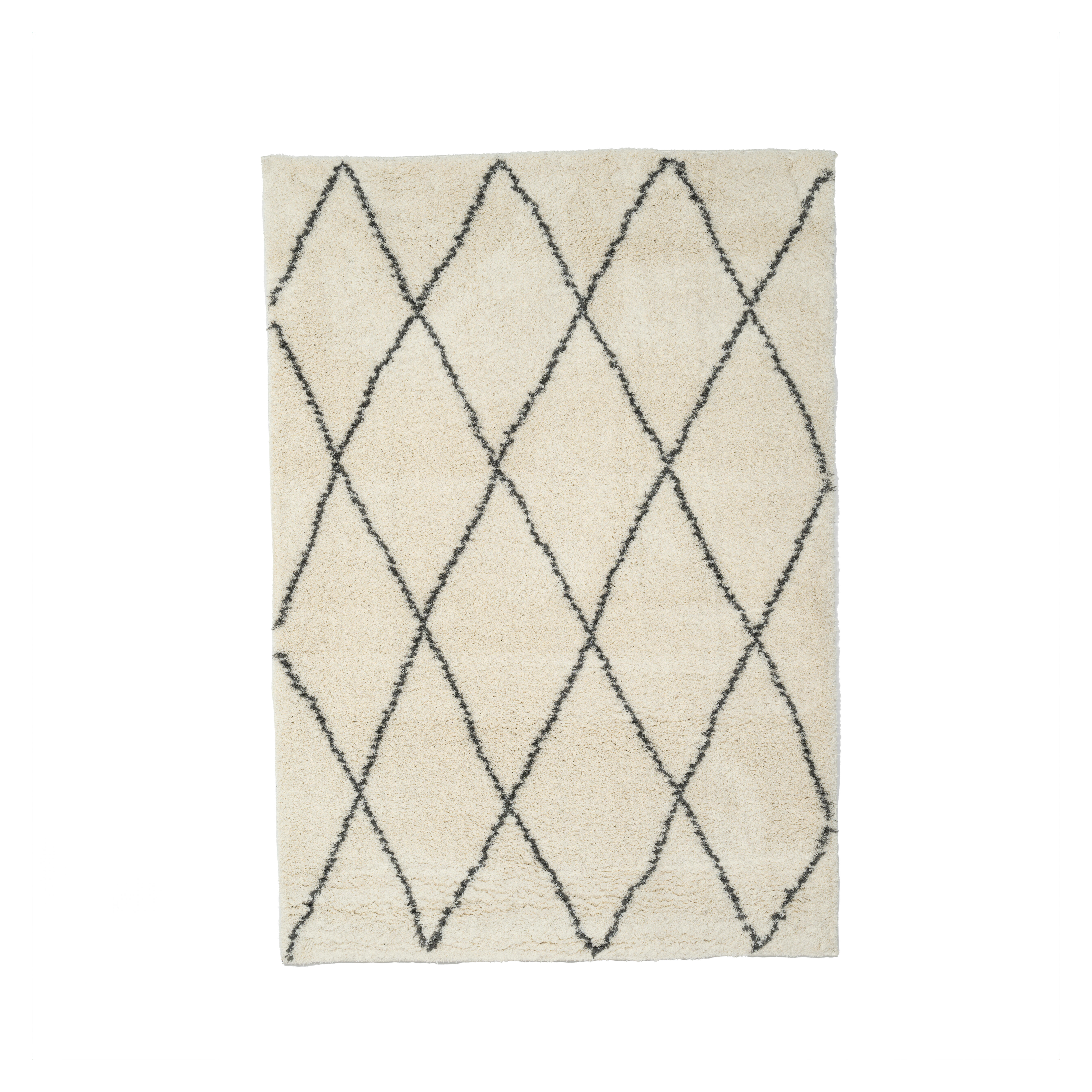 Alfombra poliéster blizz bereber beige, gris 160x230cm