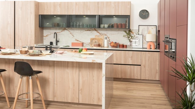 Cocina moderna en paralelo