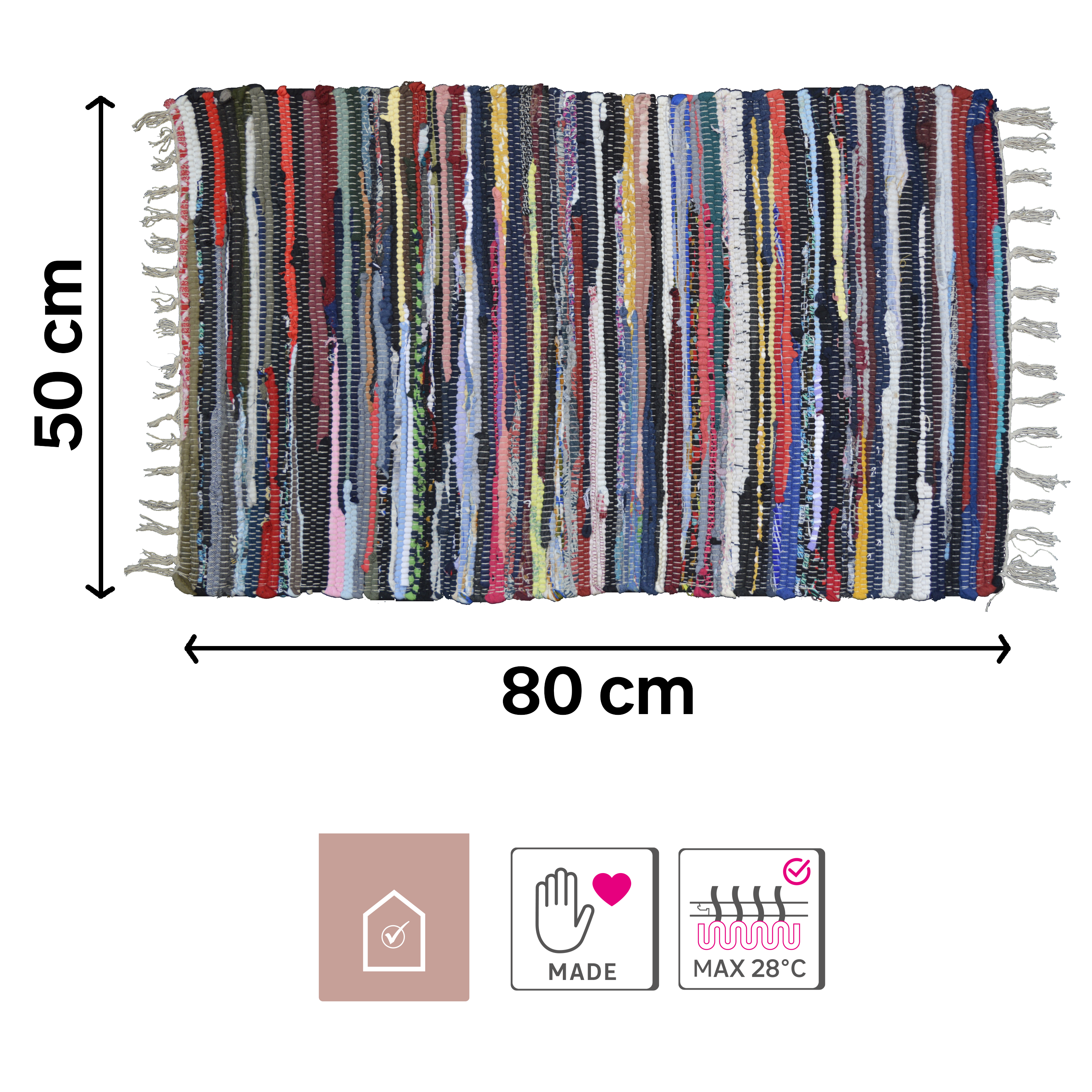 Tapete algodão INSPIRE NEIS 50X80CM MULTICOR - 6