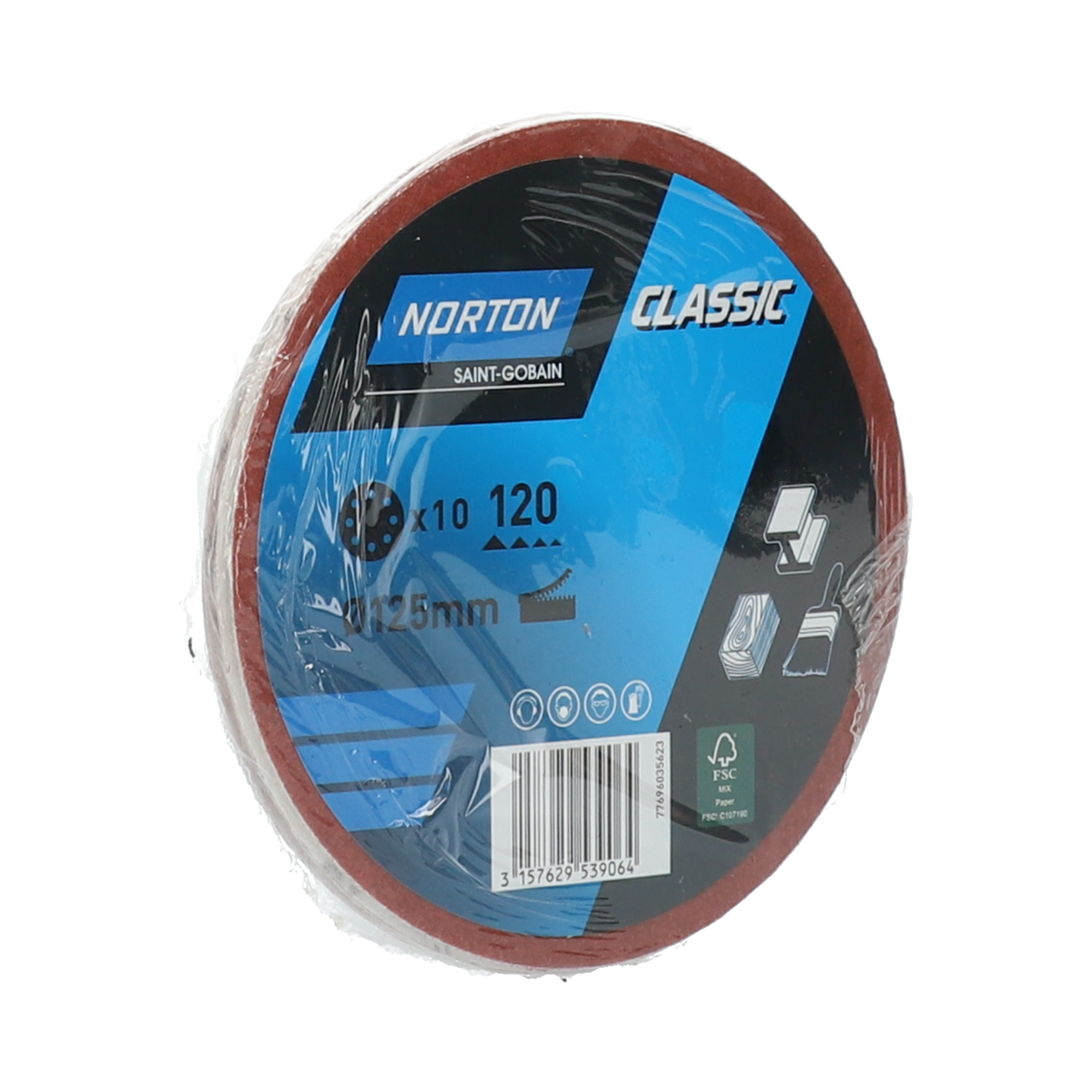 Disque Abrasif Auto-agrippant Essential Velcro 6 Trous 150 Grain 40 X10 A3337708