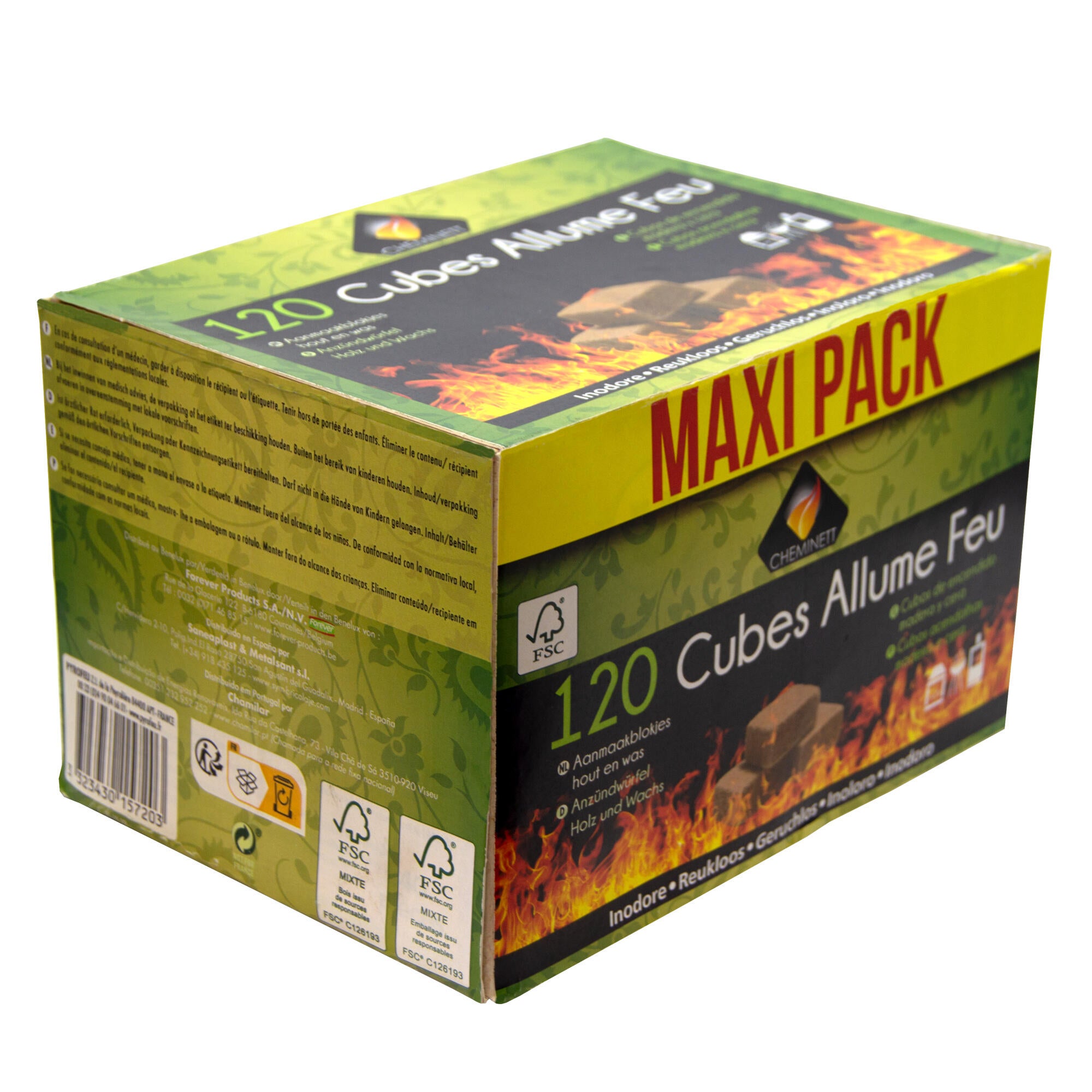 Cubos de encendido ecológico CHEMINETT MAXIPACK 120 unidades 100% Naturales - 17