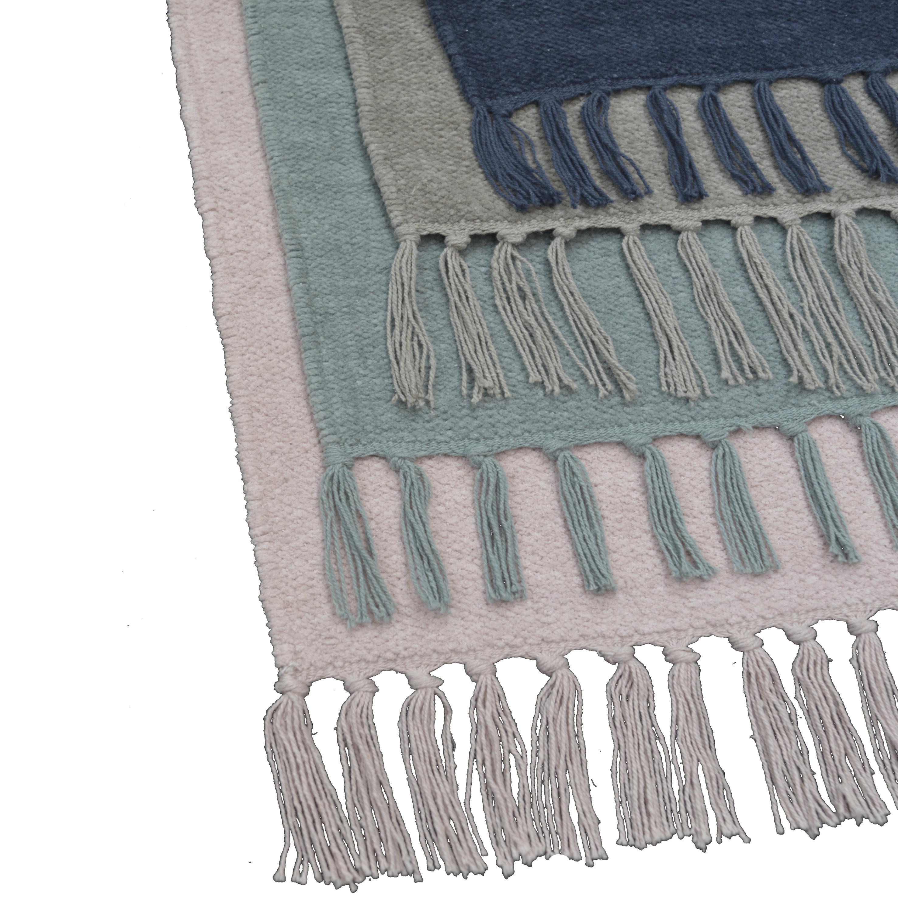 Alfombra  algodón tejido plano INSPIRE Manoa liso   lavable en lavadora 50x80cm - 10