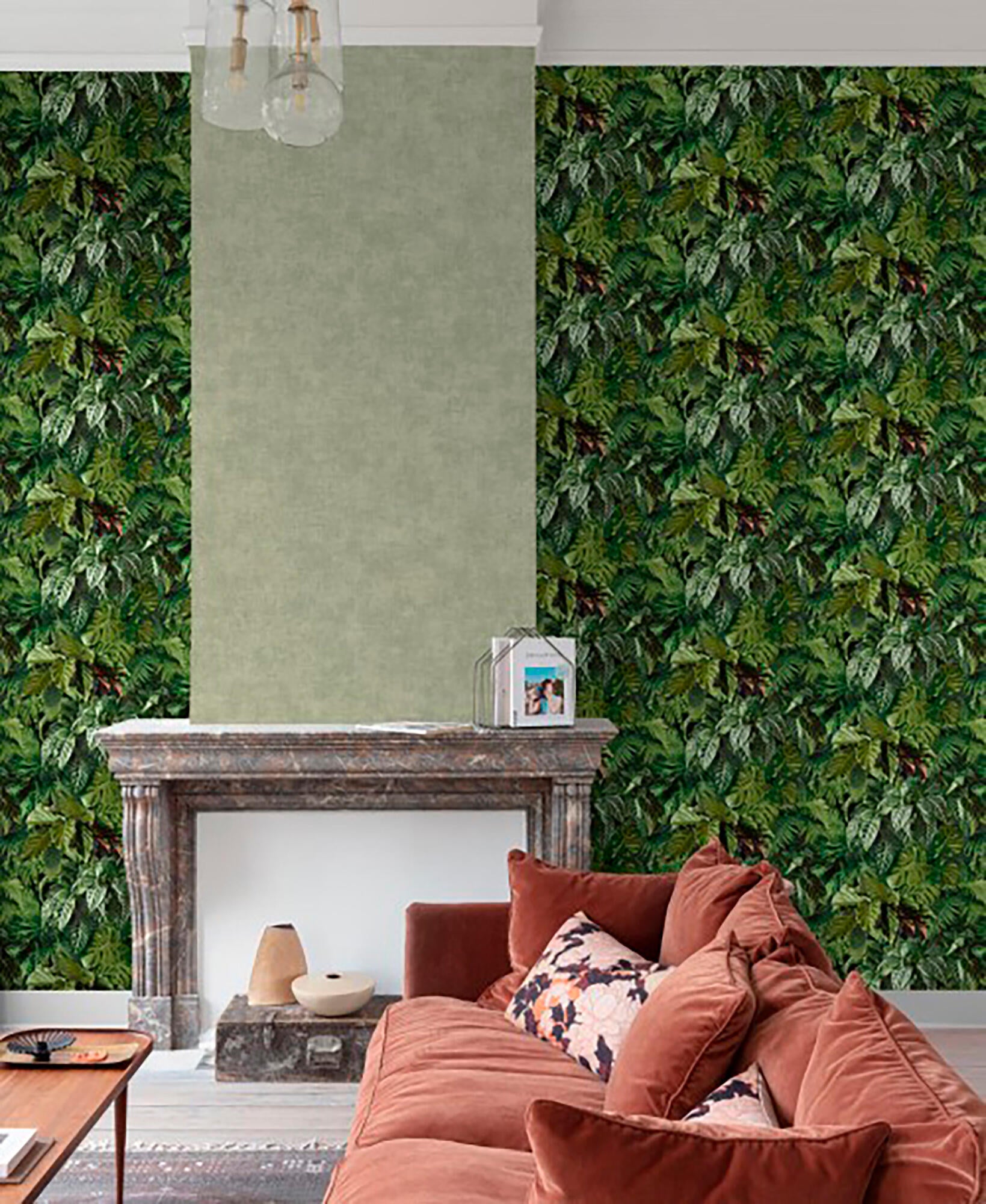 Papel de parede vinilico tinta reboco creme - 2