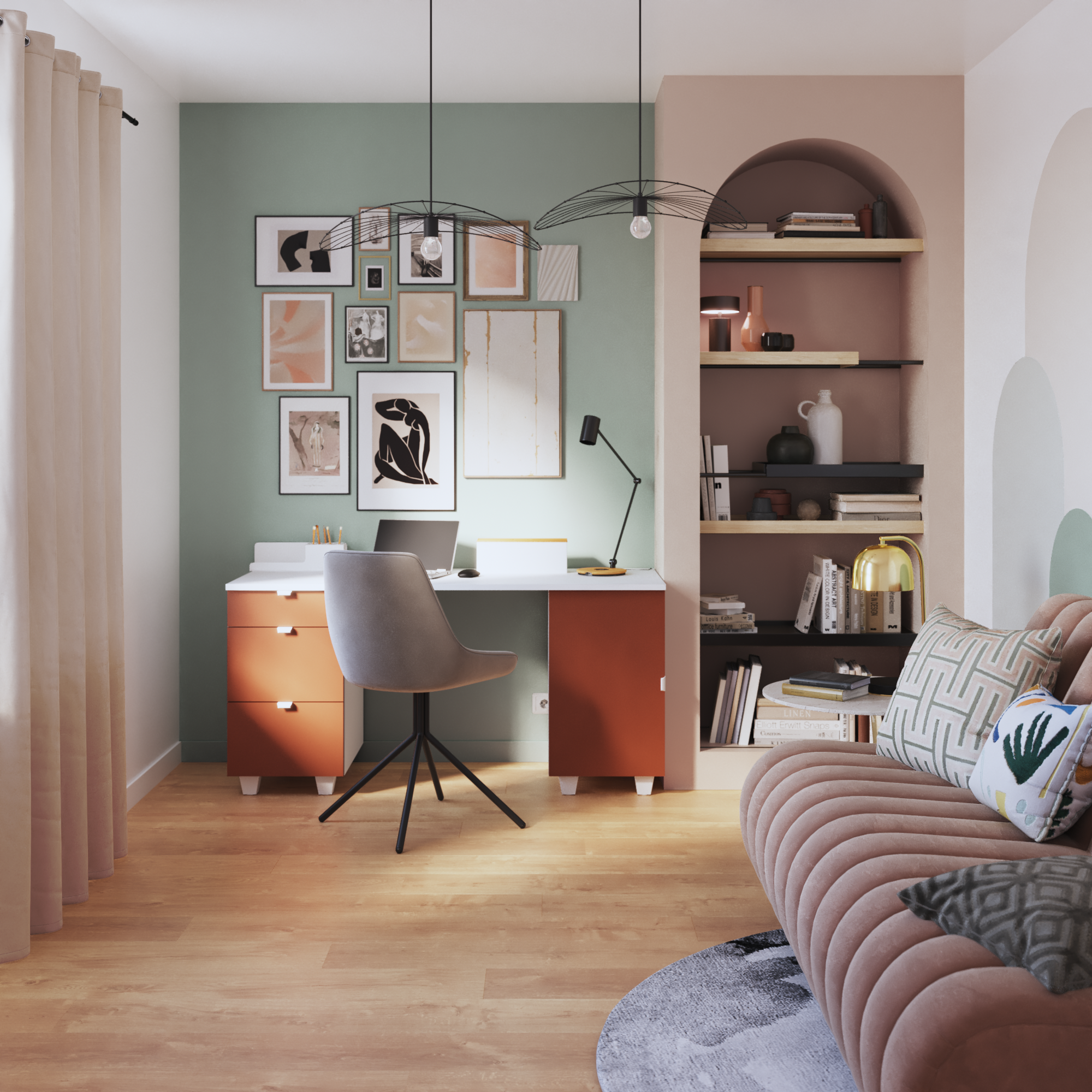 Accessoire De Bureau En Cuir Véritable – Terracotta – Fait Main En Allemagne – Design élégant
