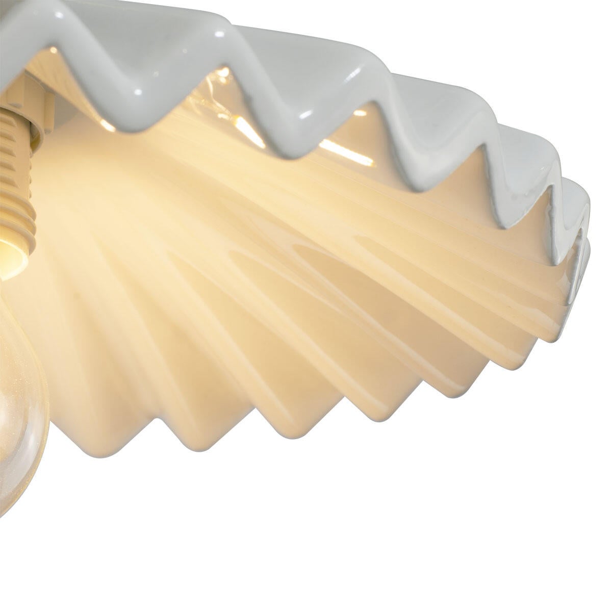 Suspension Babouchka céramique, blanc, Diam.14 cm, E27 - 6