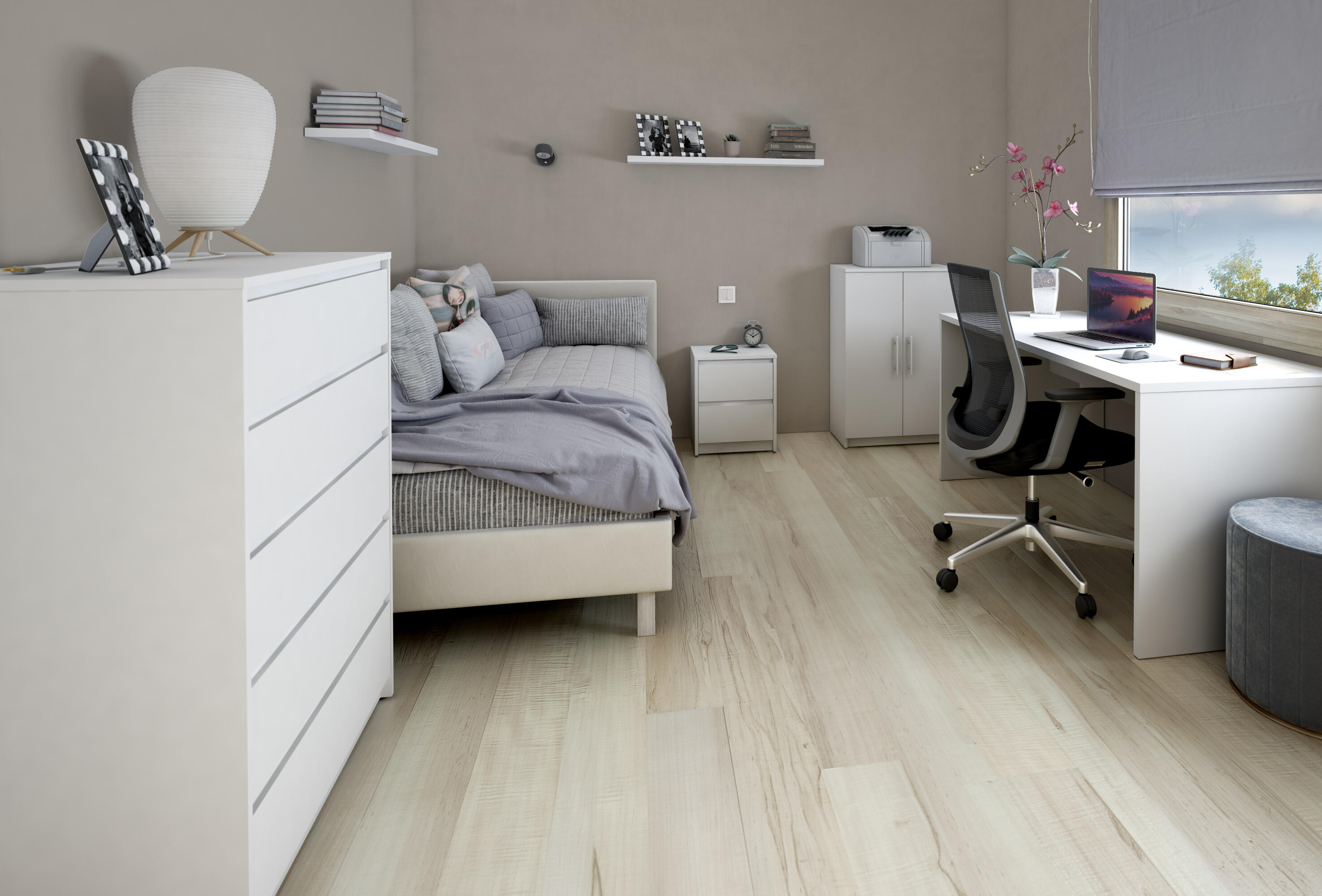 Sapateira NIMES BRANCO 2 PORTAS 18 PARES 90X60X36CM - 13