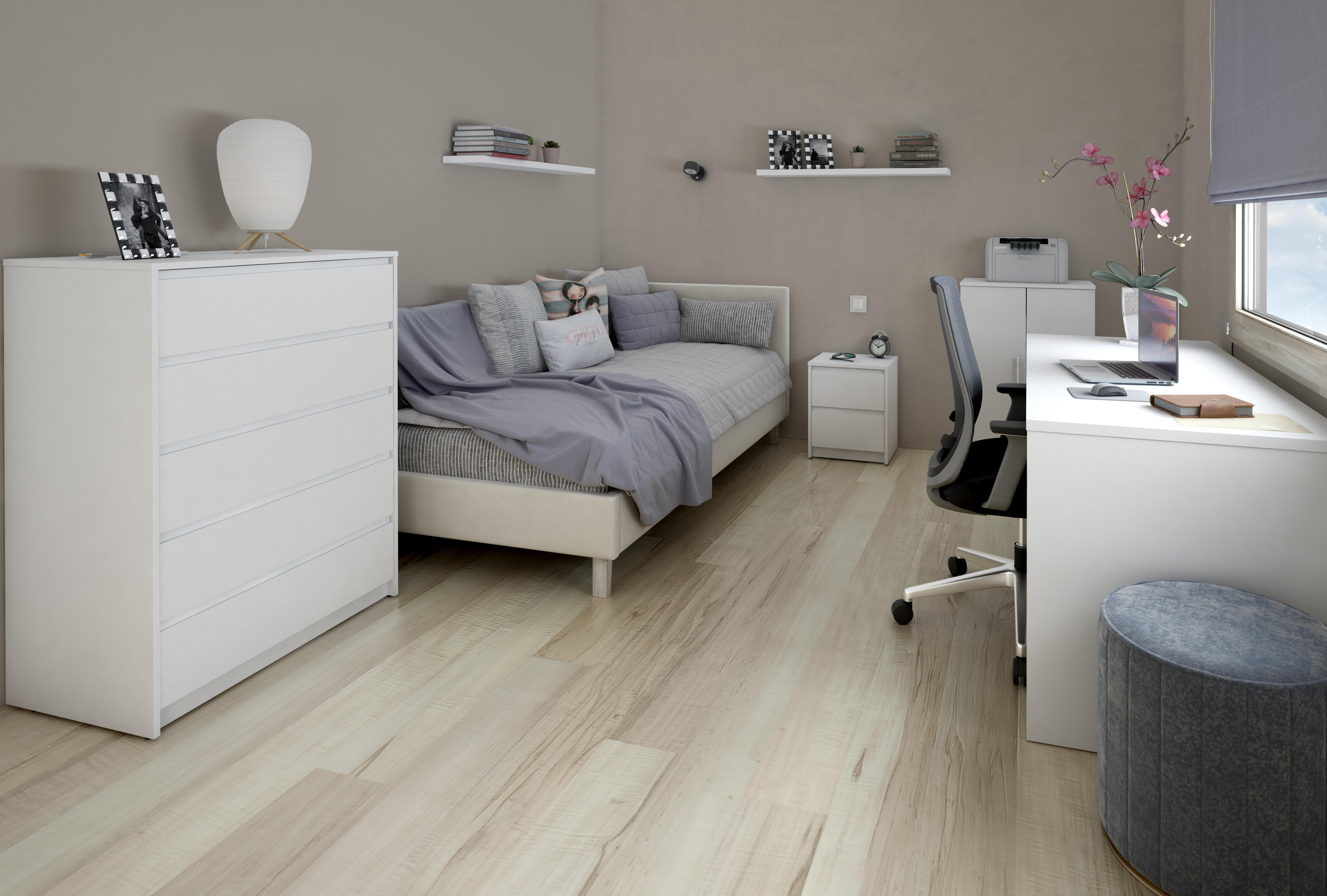 Sapateira NIMES BRANCO 2 PORTAS 18 PARES 90X60X36CM - 12