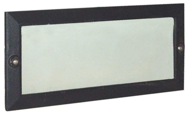 Portafaretto da incasso in alluminio ESCAPE E27 nero rettangolare IP54