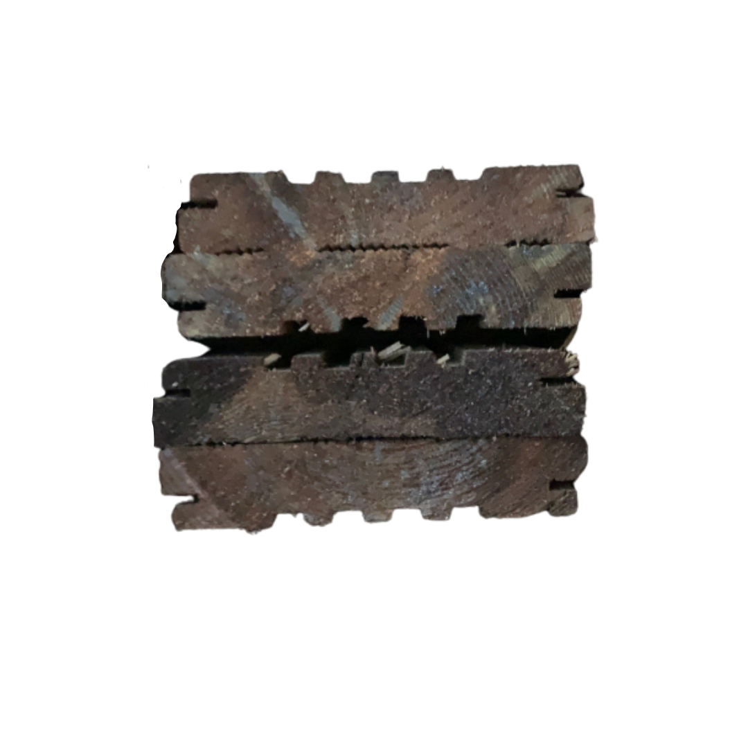 Pack 4 lamas 14.5 x 270 cm y 28 mm marrón - 5