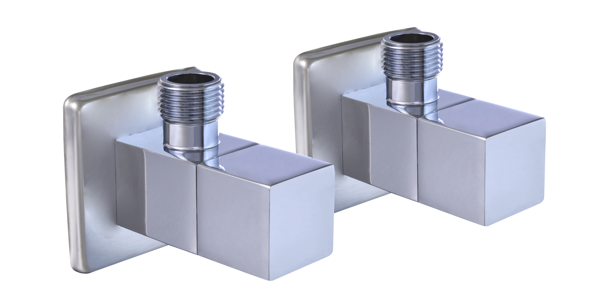 Kurek kątowy 1/2"-3/8" 2 szt. srebrny PAVQ1238 Equation