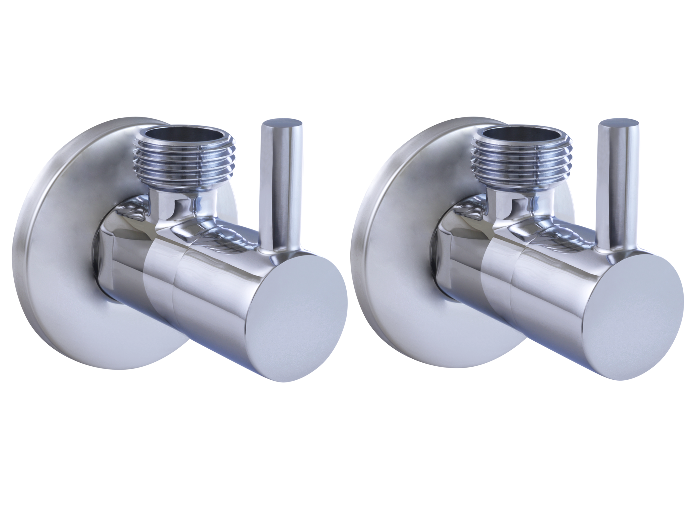 Zawór kątowy bateria narożna 1/2"-3/8" PAVR1212 chrom 2 szt. Equation