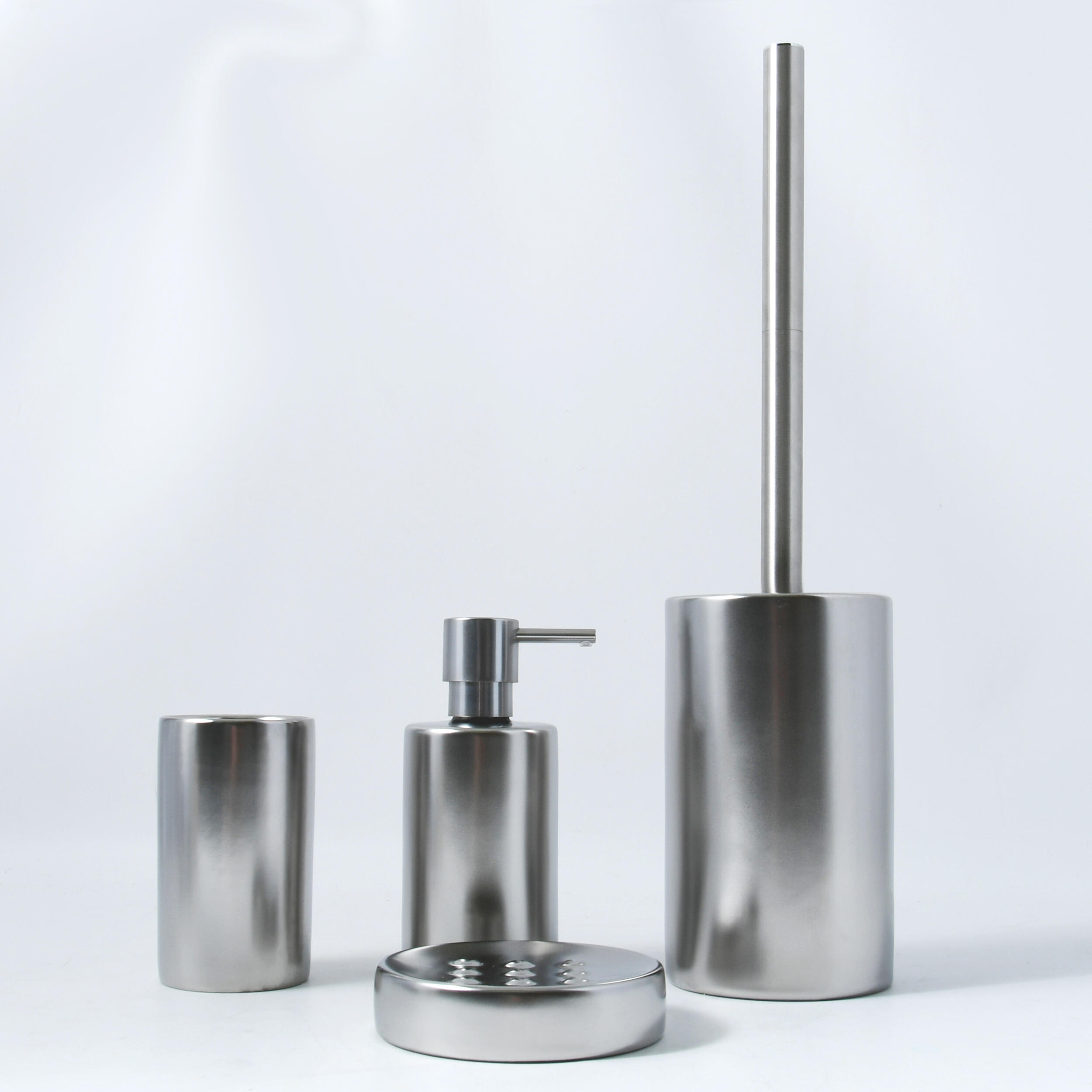 Gobelet de salle de bains Tube silver - 2