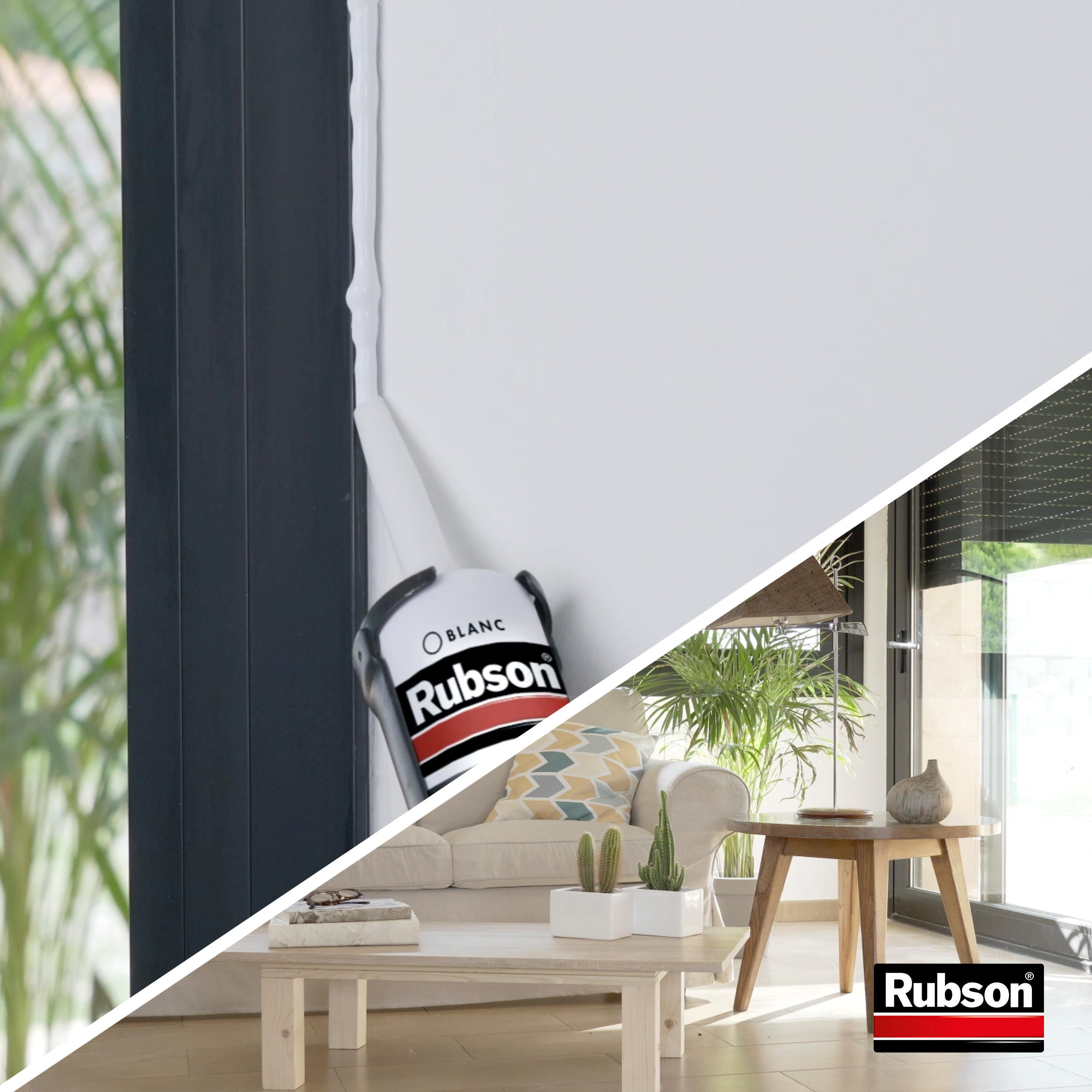 Mastic d'étanchéité Murs et fenêtres RUBSON blanc, 280 ml - 4