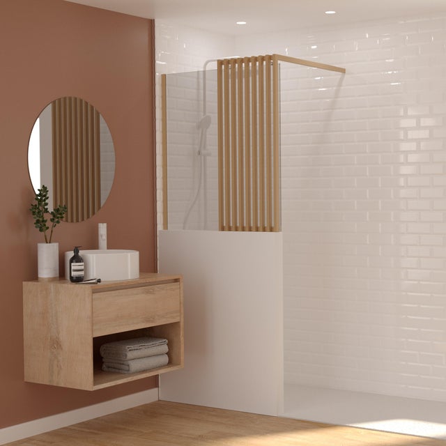 Demi Paroi De Douche Sur Muret