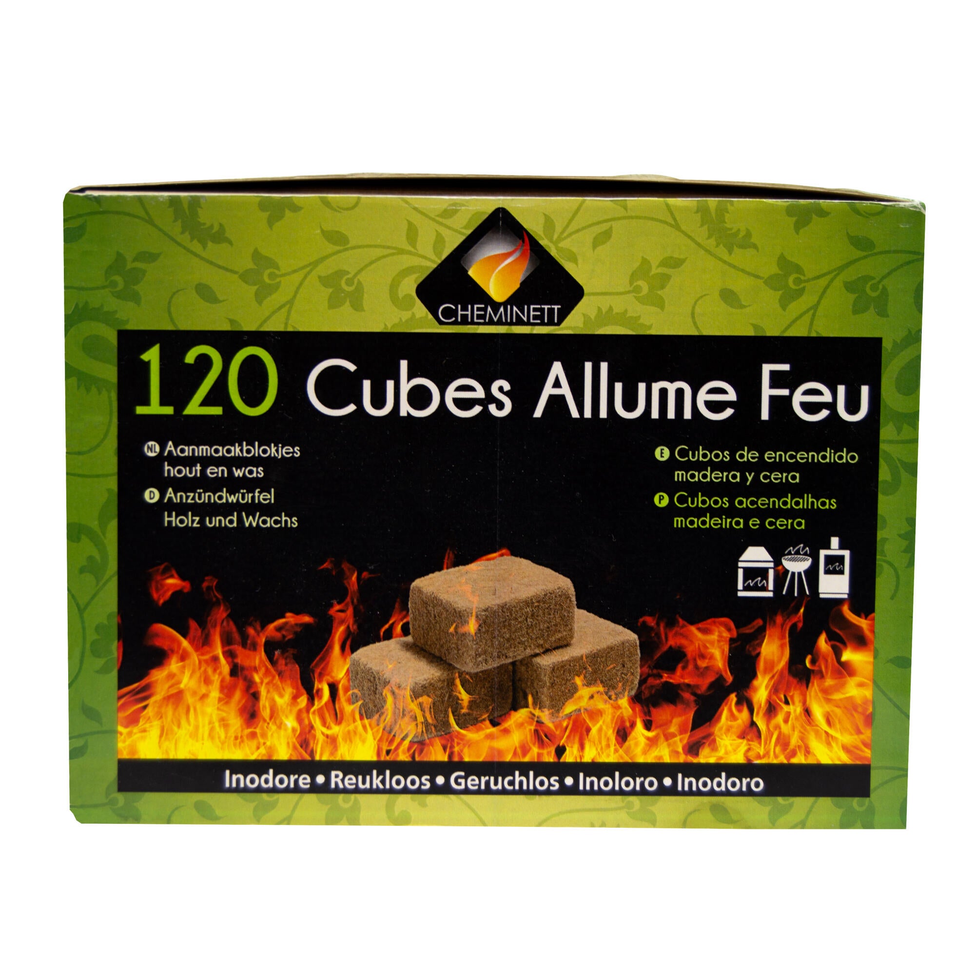 Cubos de encendido ecológico CHEMINETT MAXIPACK 120 unidades 100% Naturales - 13