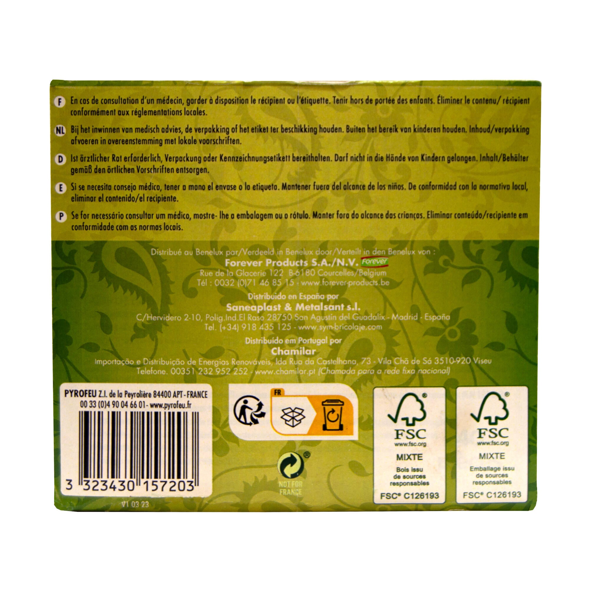 Cubos de encendido ecológico CHEMINETT MAXIPACK 120 unidades 100% Naturales - 12