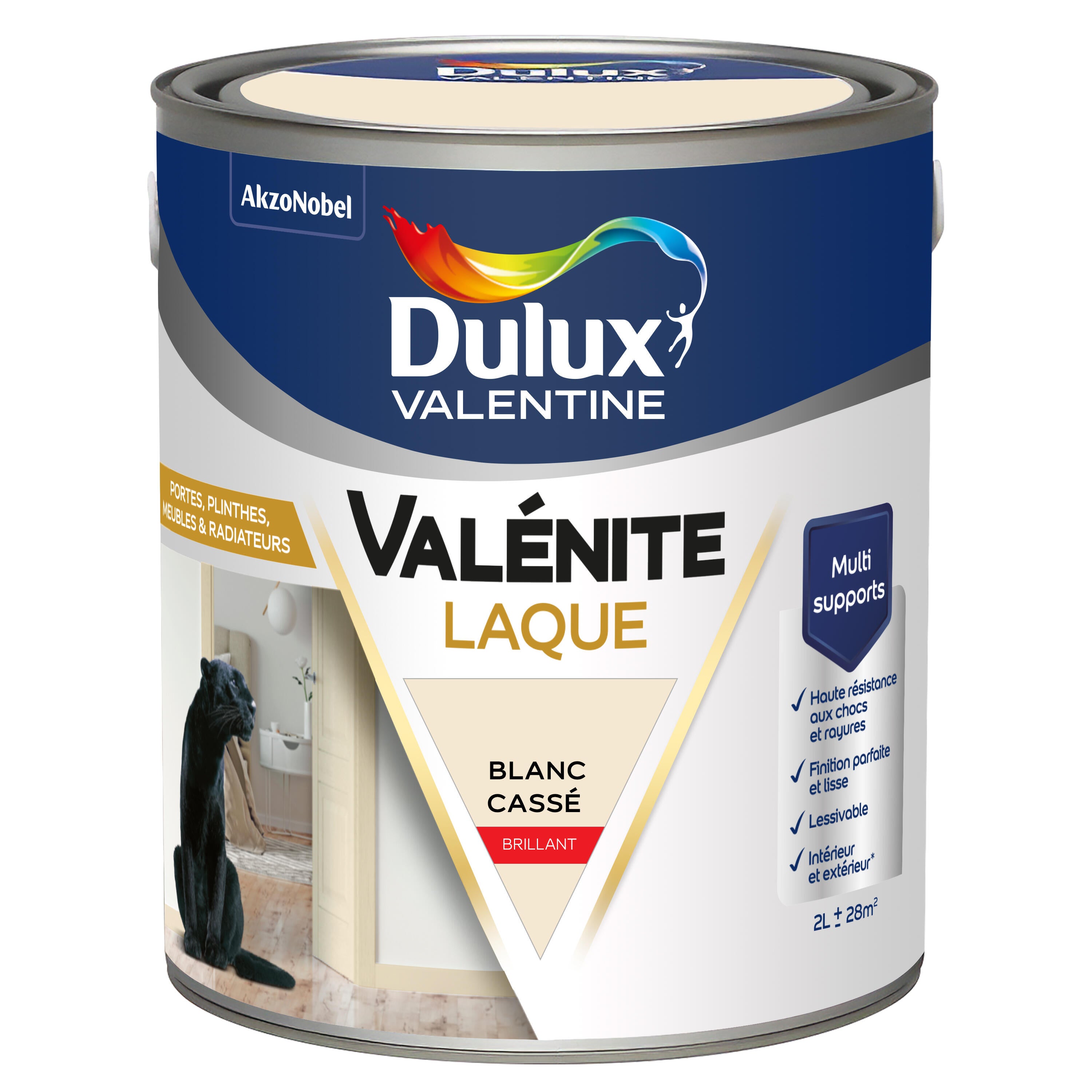 Peinture boiserie, radiateur blanc cassé brillant DULUX VALENTINE Valénite acryl - 5