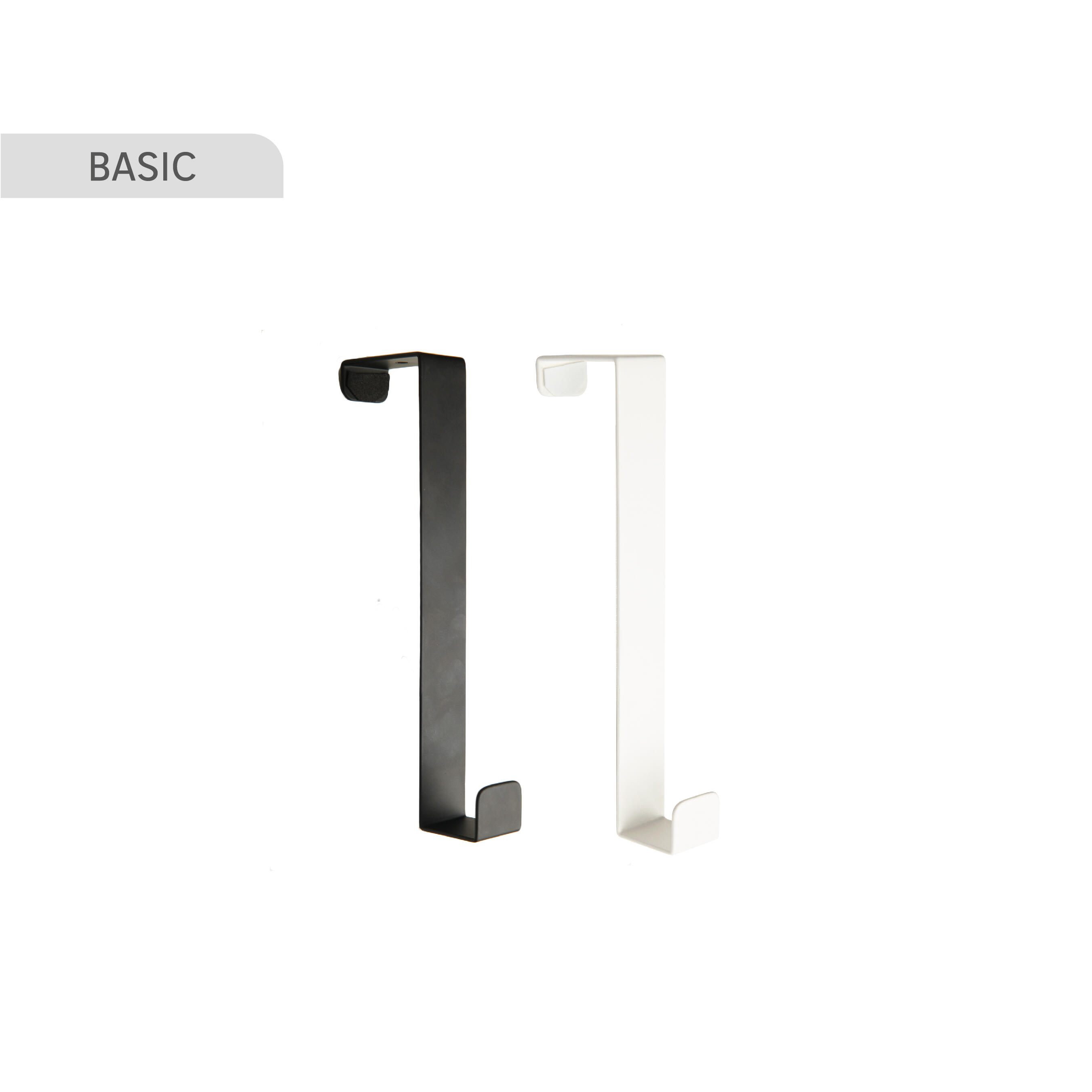 1 Perchero de gancho para atornillar  negro pintado 2.5x18 - 2