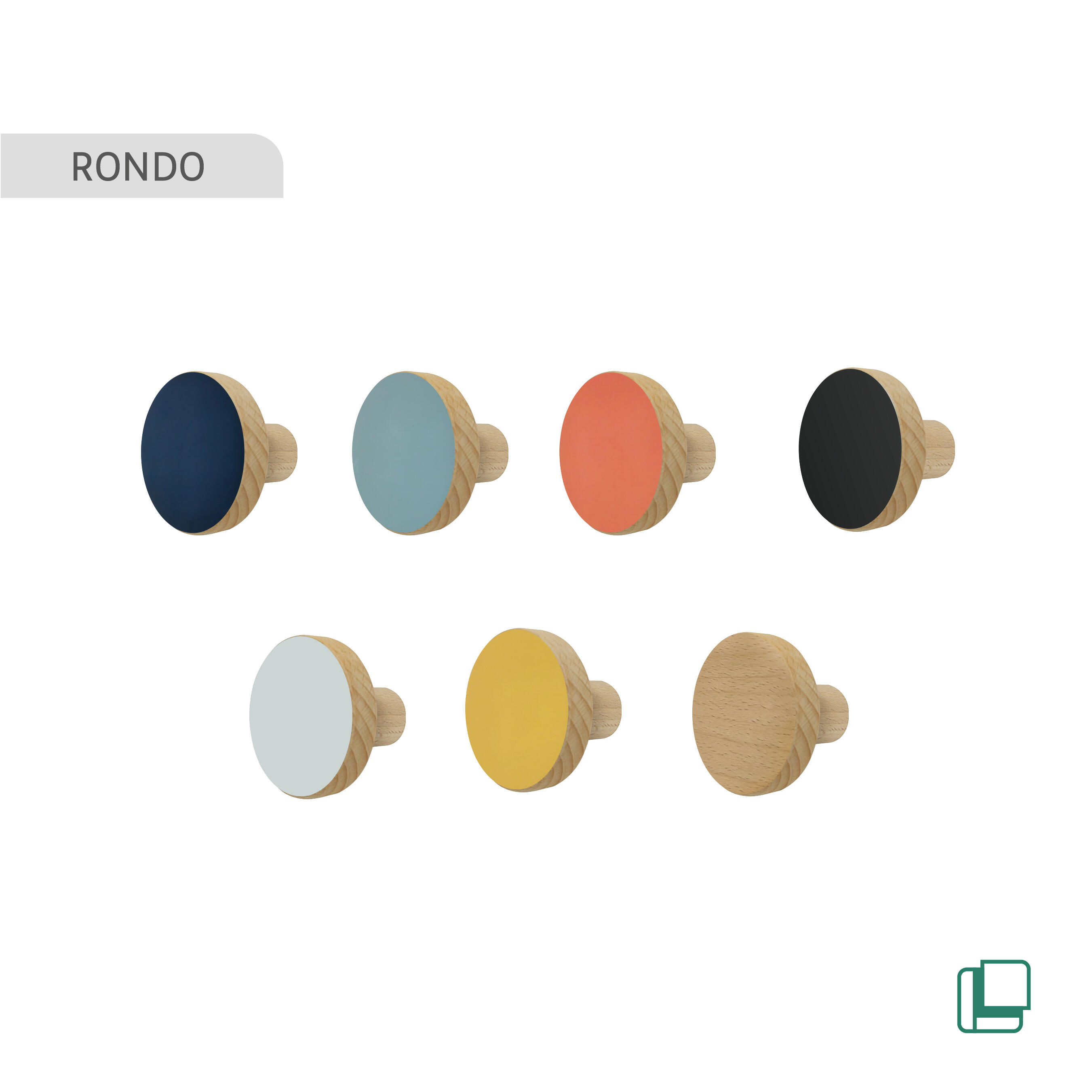 Patère à visser blanc Rondo SPACEO - 4