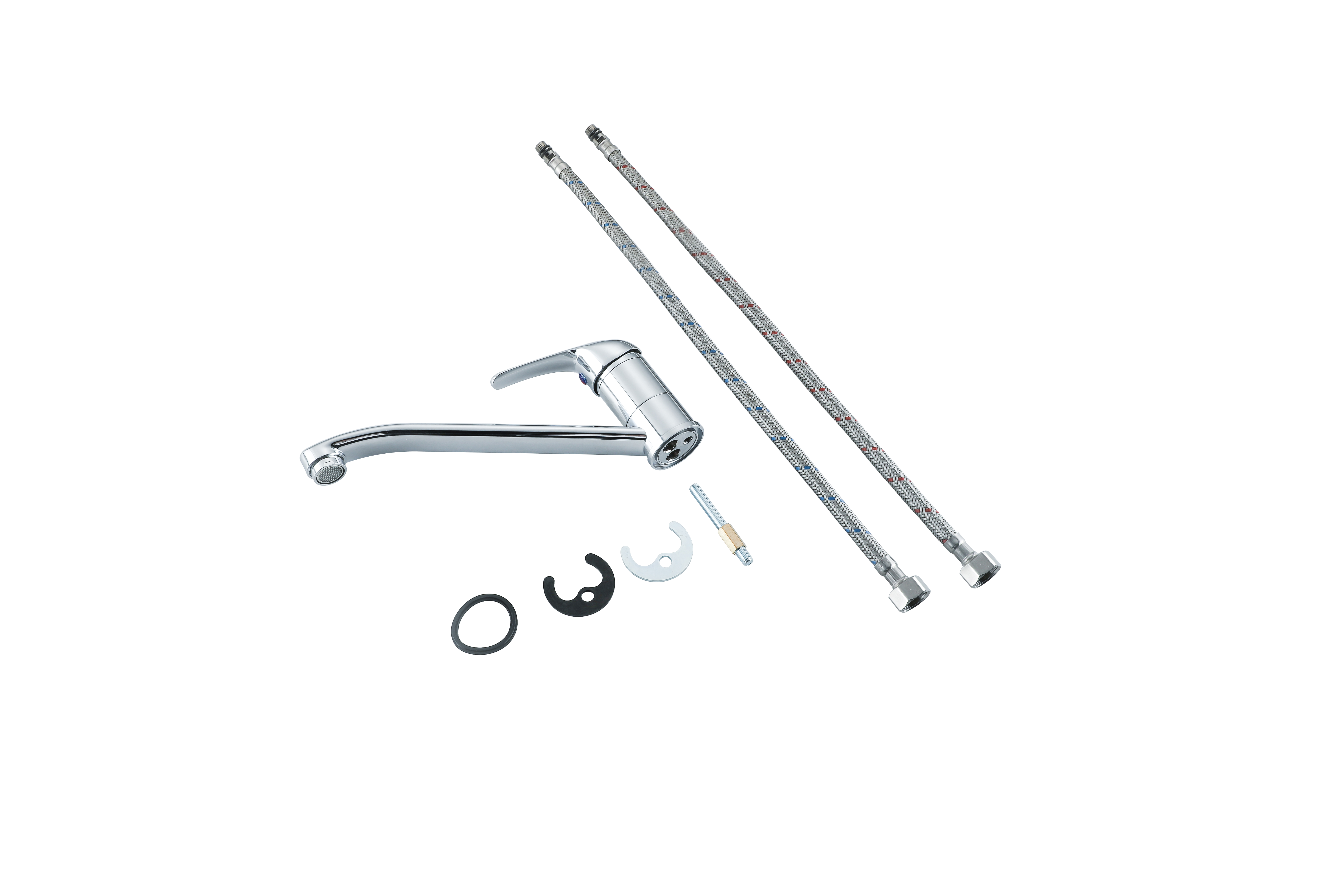 Robinet de cuisine Nerea argent - 3