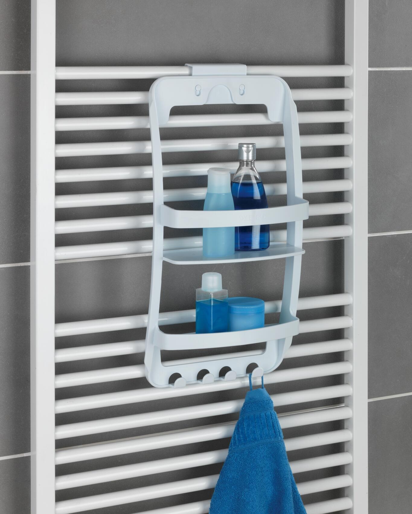 Organizador de ducha blanco 26x54.5x26 cm - 11