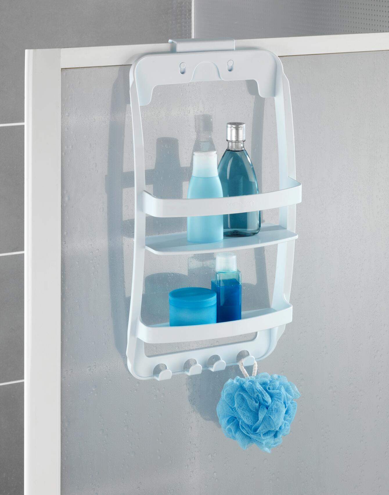 Organizador de ducha blanco 26x54.5x26 cm - 3