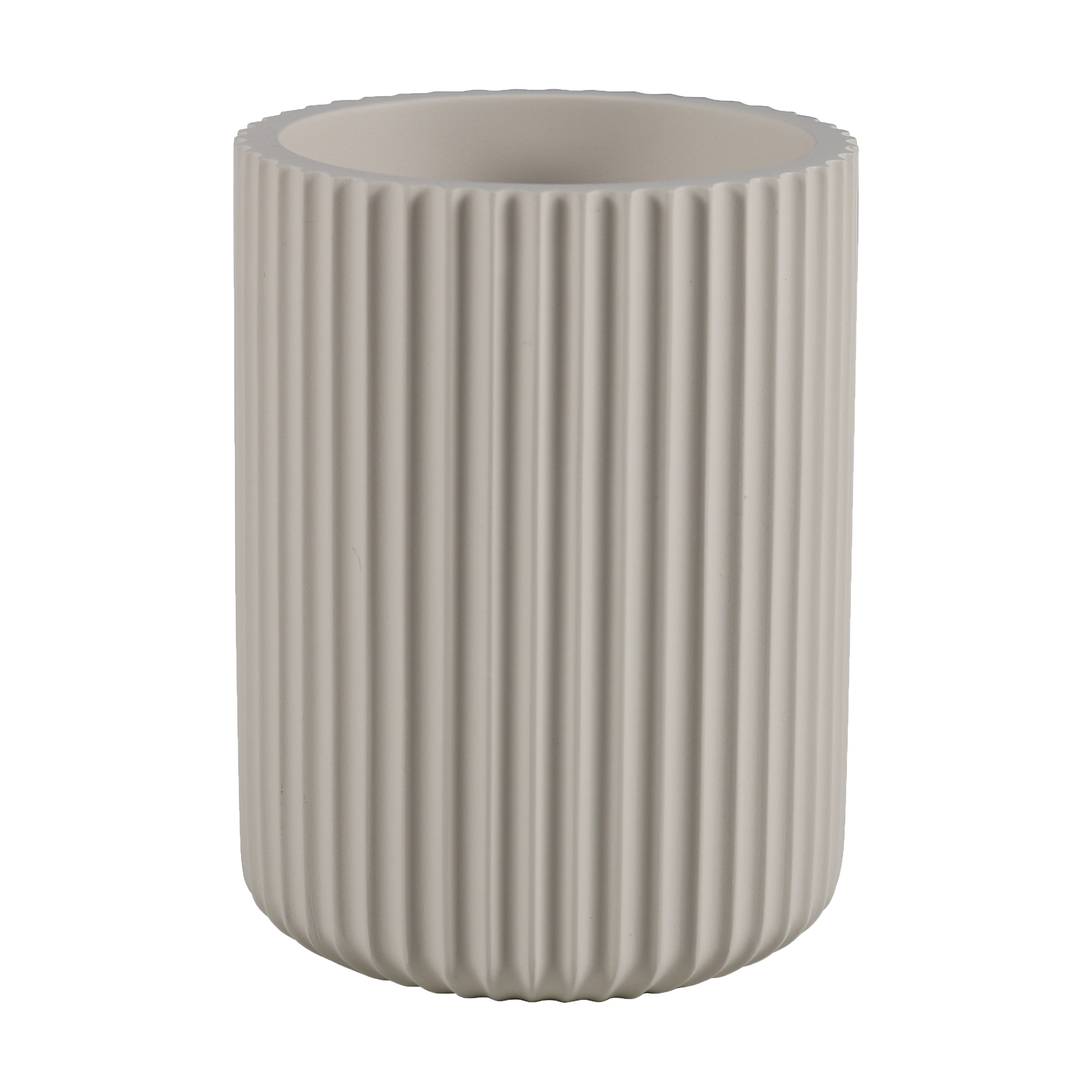 Portacepillos beige de resina