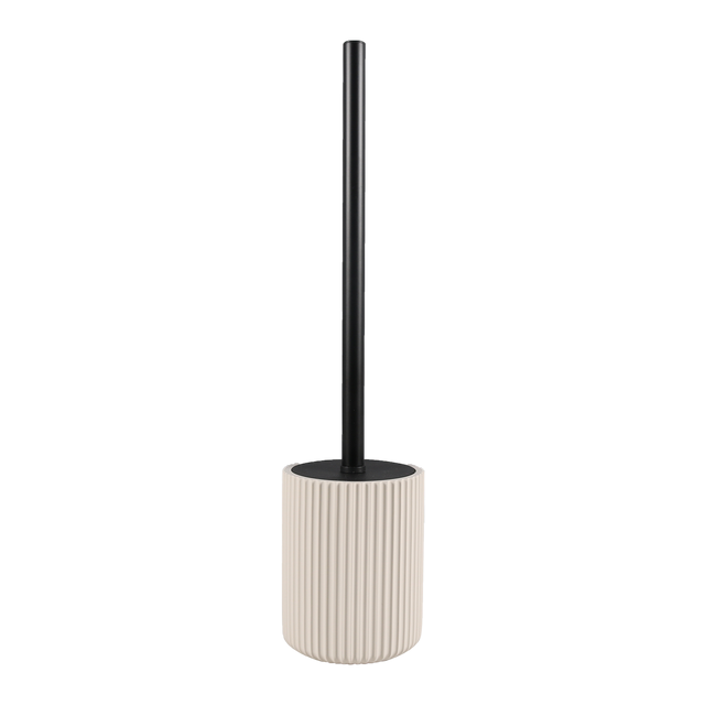 Pot avec brosse WC intégrée beige Lyme SENSEA