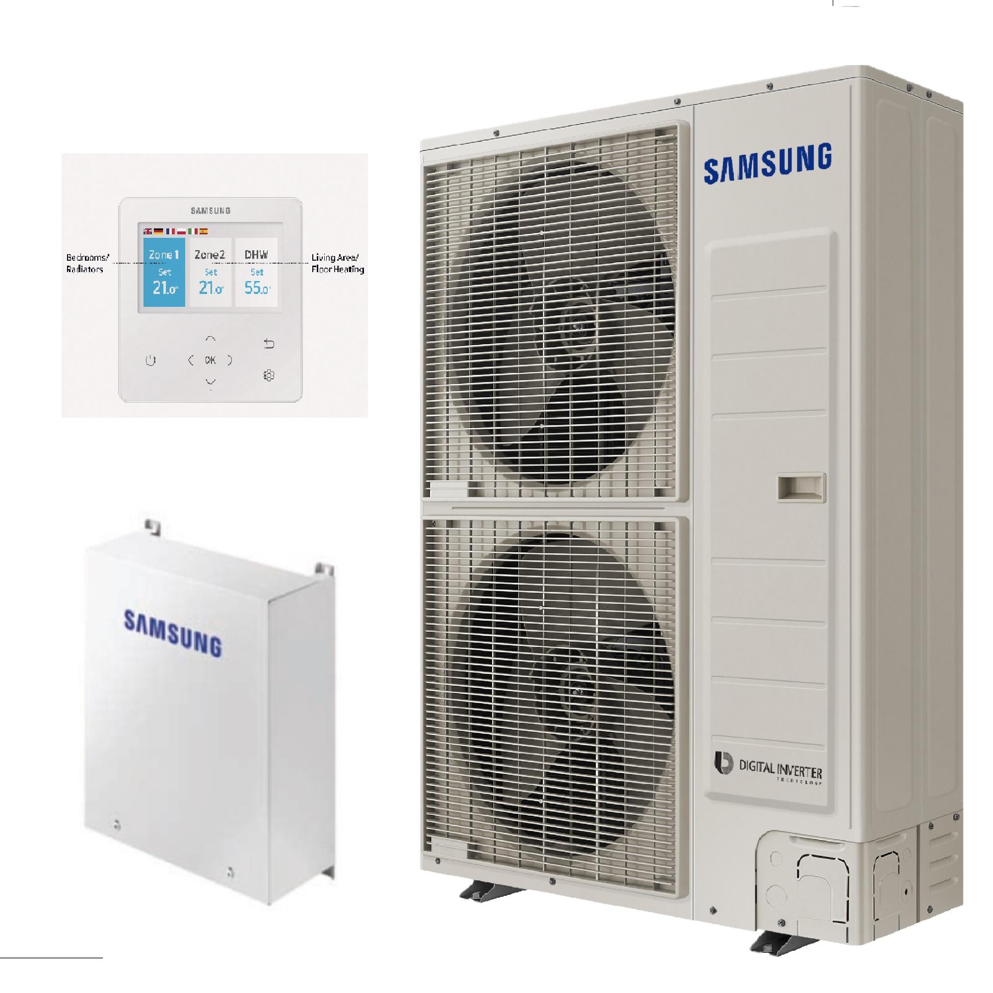Bomba de calor Climatização AQS 16KW mono 1F Samsumg - 8