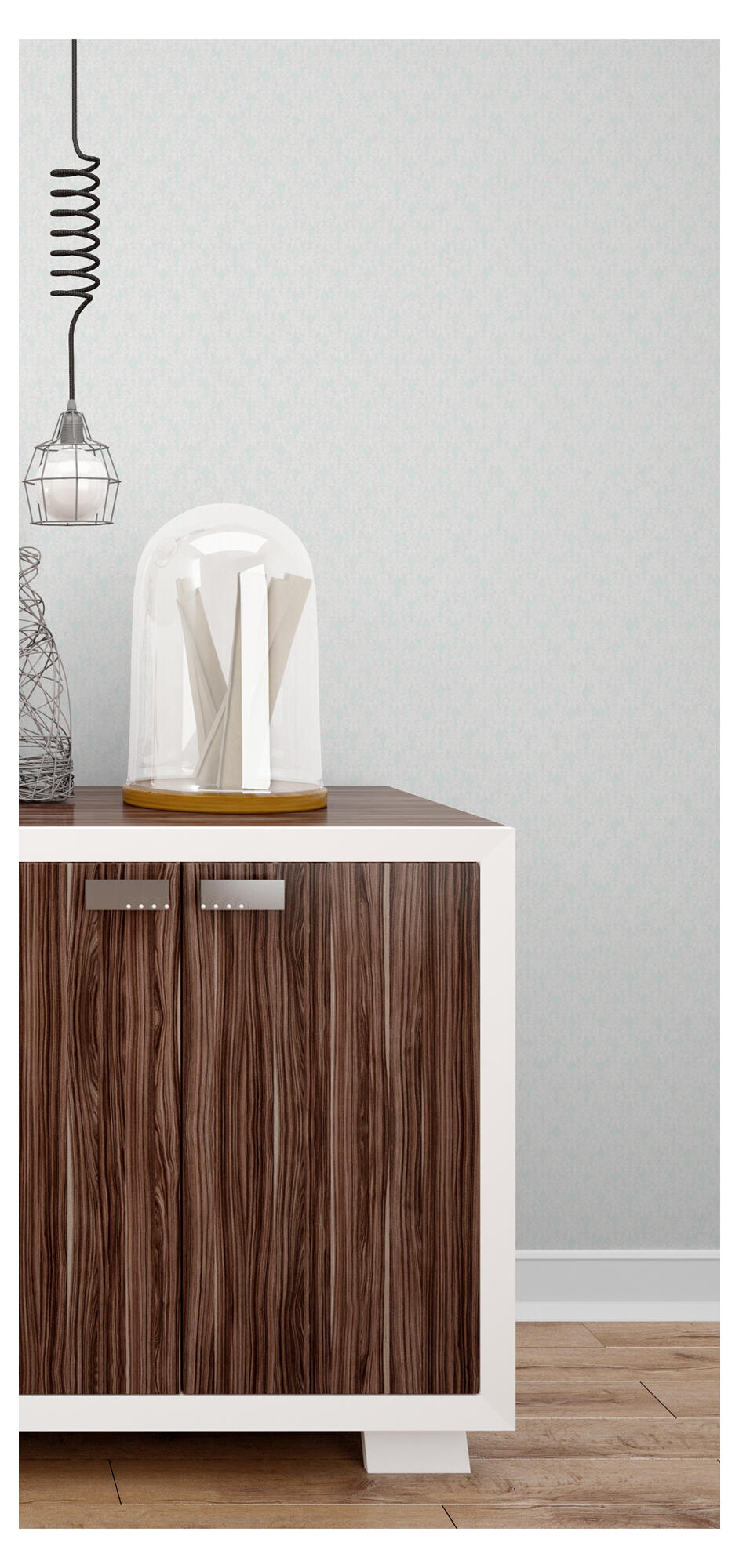 Papel pintado vinilo aplicación cola en pared arabesco 600313 beige vinelus 106cmx10.05m fregable