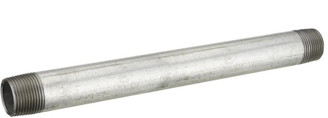 Tube acier galvanisé 20 x 27 (3/4