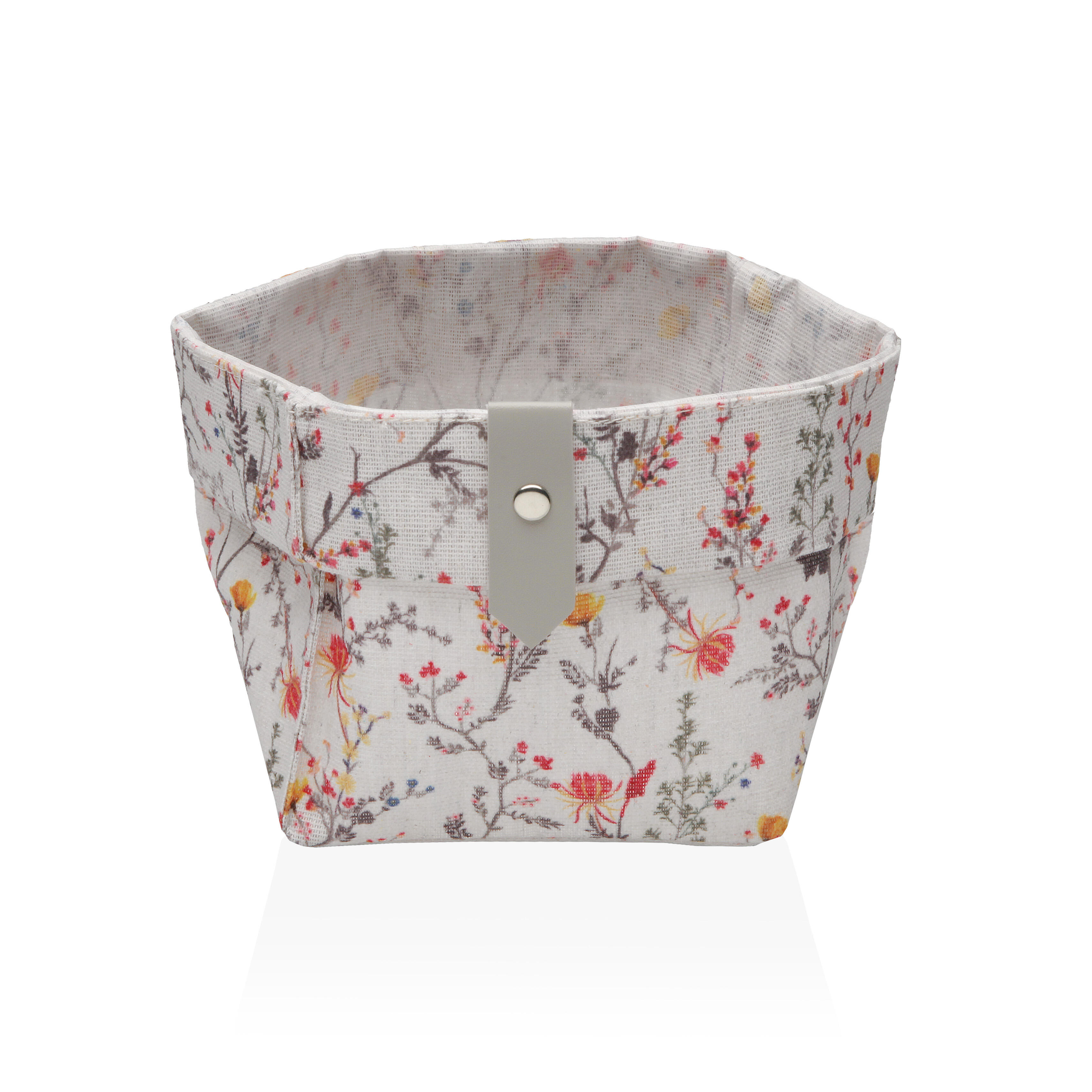 Set de 3 cestas de acrílico blanco balbec 14x14x14cm