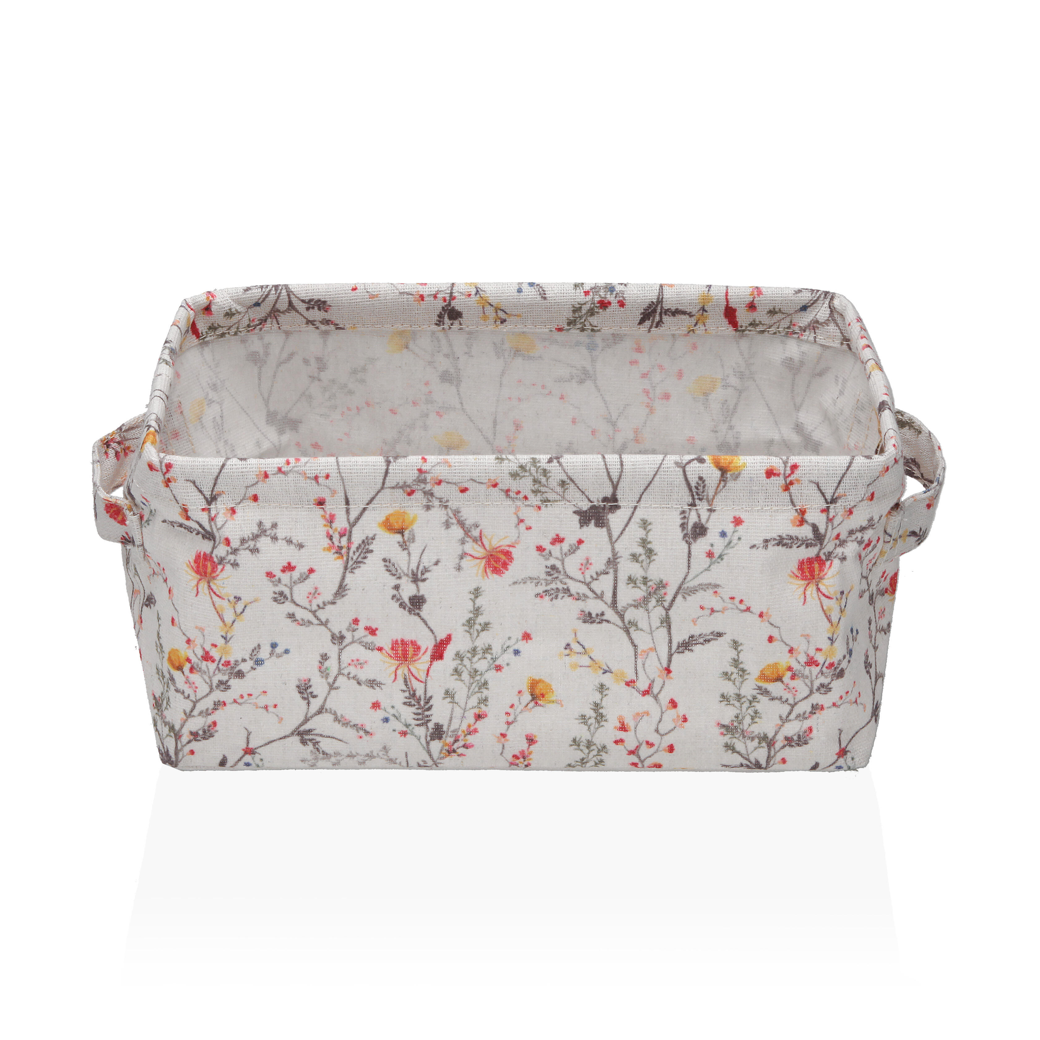 Set de 3 cestas de acrílico blanco balbec 28x18x14cm