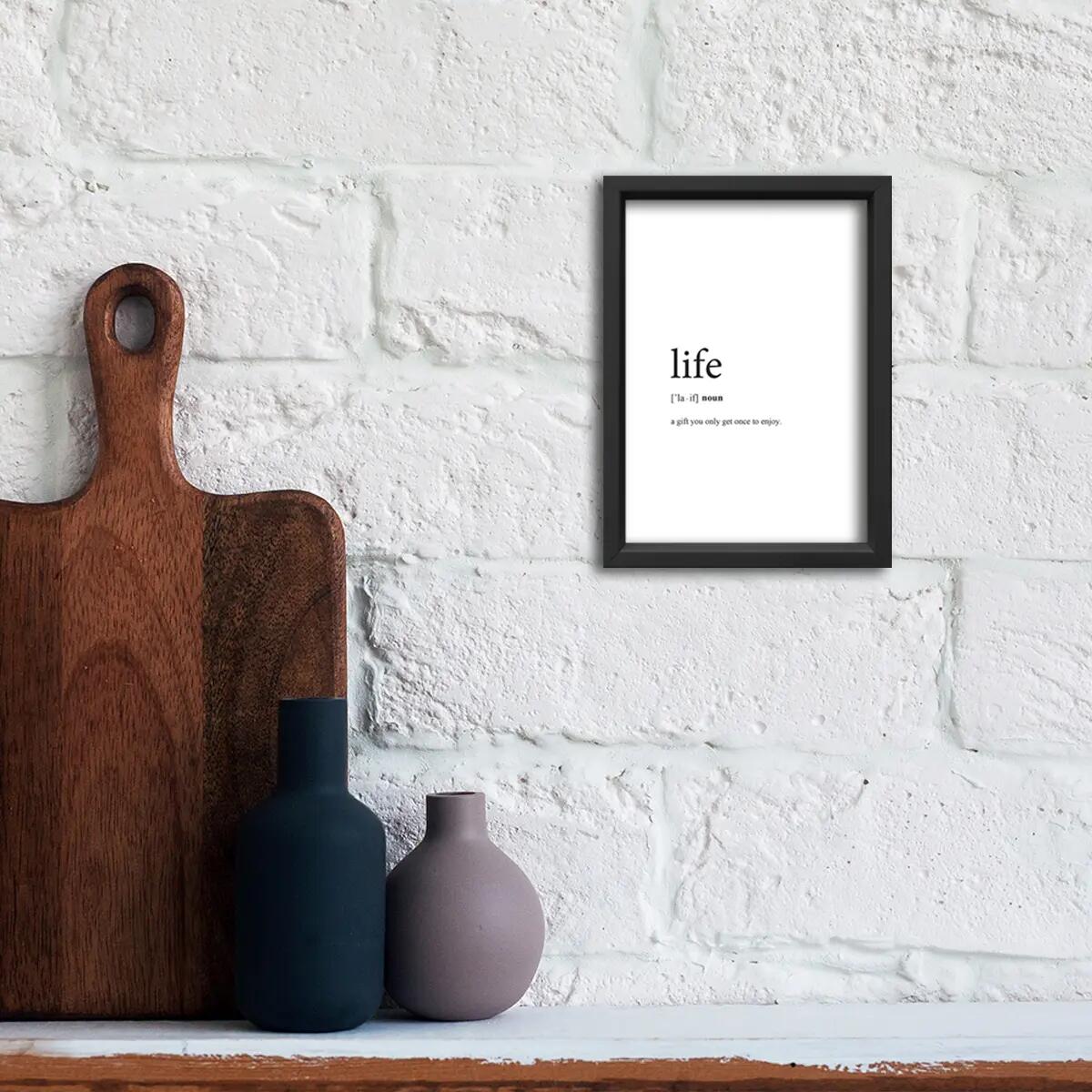 Cornice10x15 cm in legno nero Milo 2 - 2