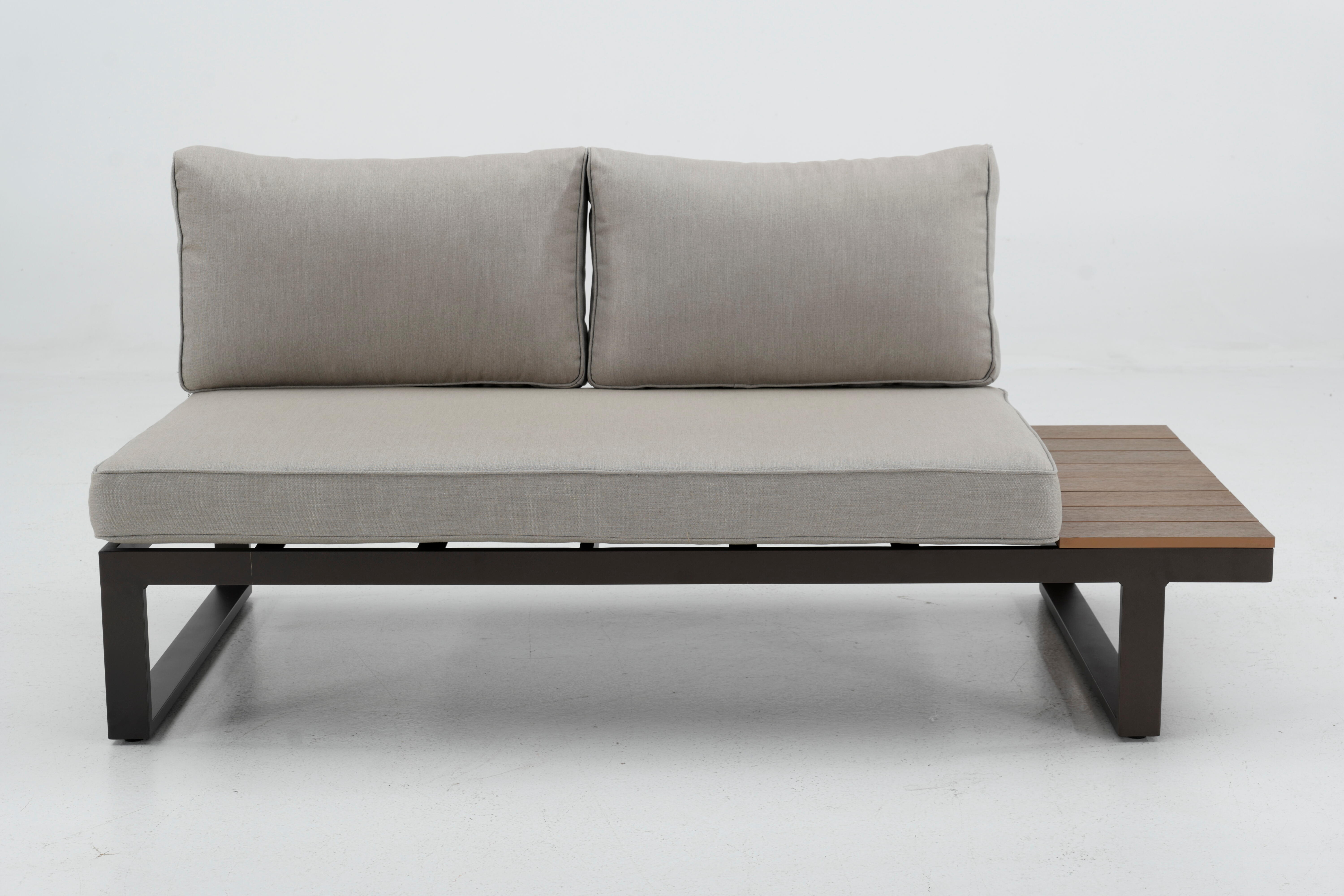 Conjunto de canto com mesa 5P CAPRI Moka - 8