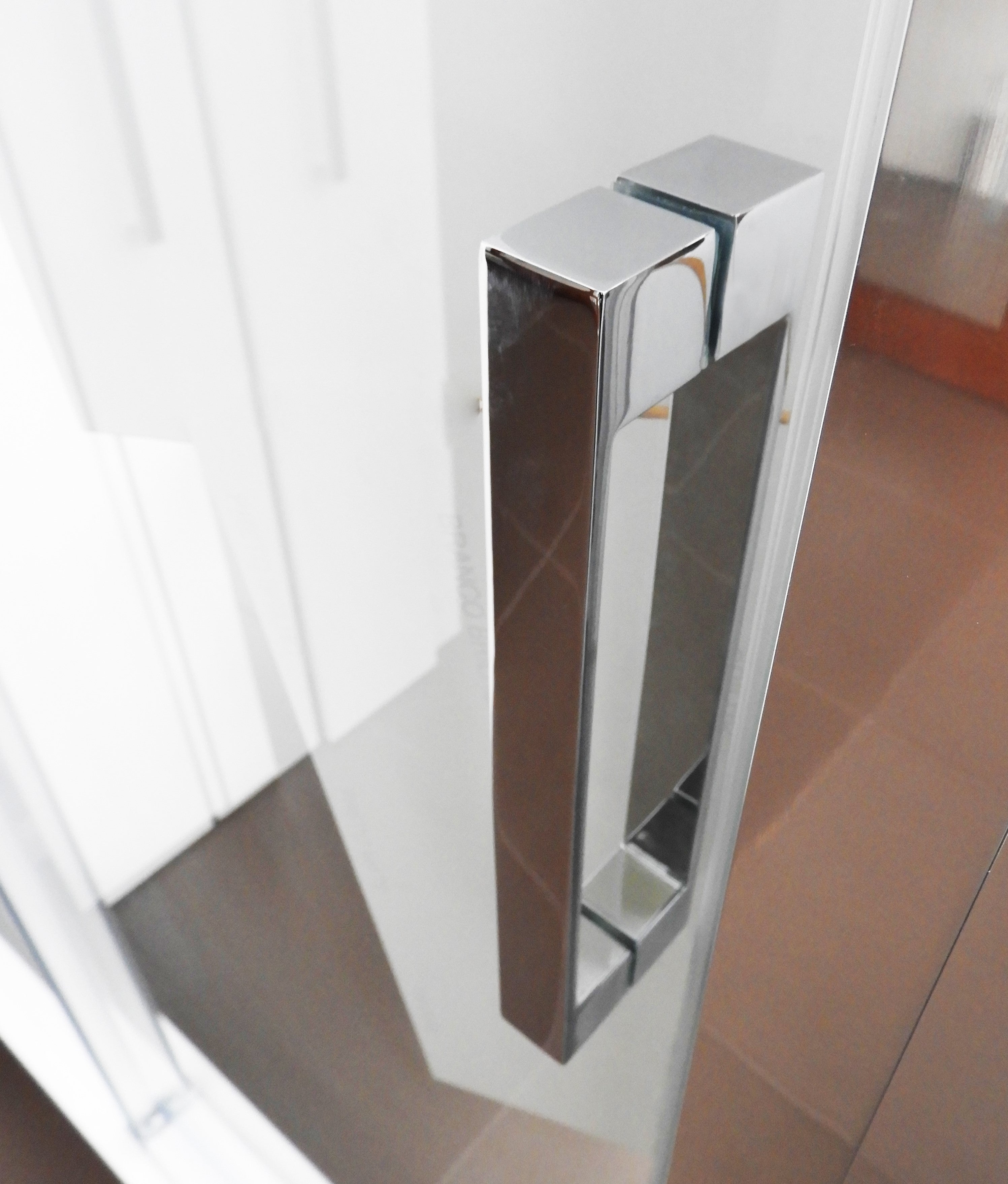 Porta de duche porta+frontal 160X200cm transparente cromado Leci B - 3