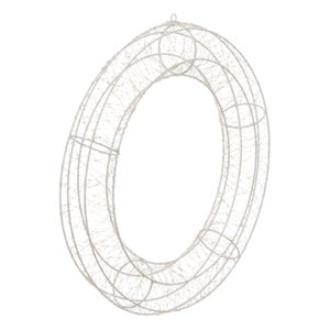 Couronne Lumineuse LED Métallique 35 Cm - 720 LEDs Blanc Chaud - 8 Modes + Minuterie - IP44 - Pour Intérieur/extérieur