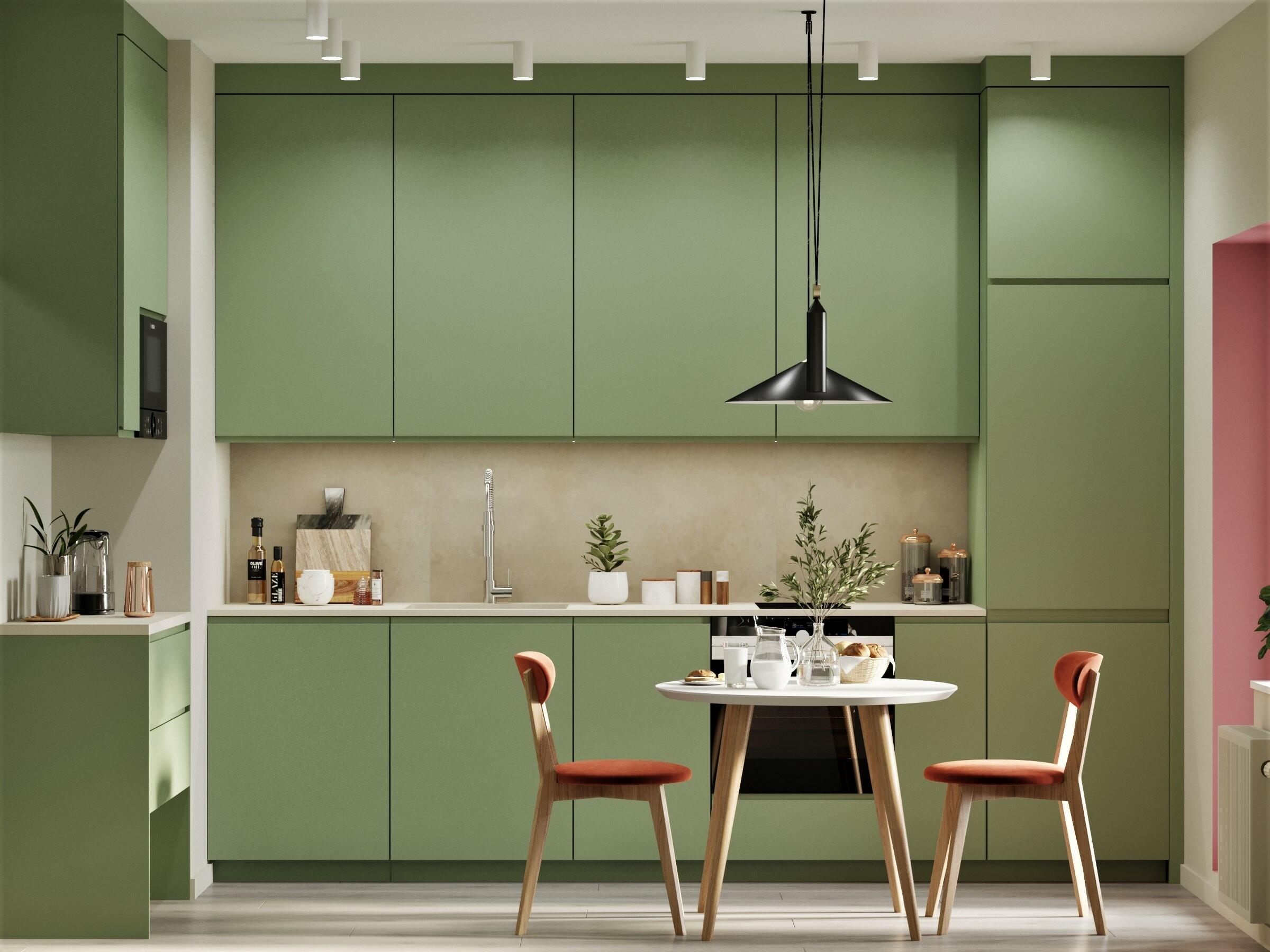 Cucina verde salvia tra vintage e moderno Leroy Merlin