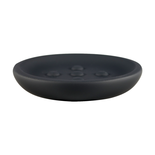 Porta sapone Color nero 11.1 cm x 2 cm in resina