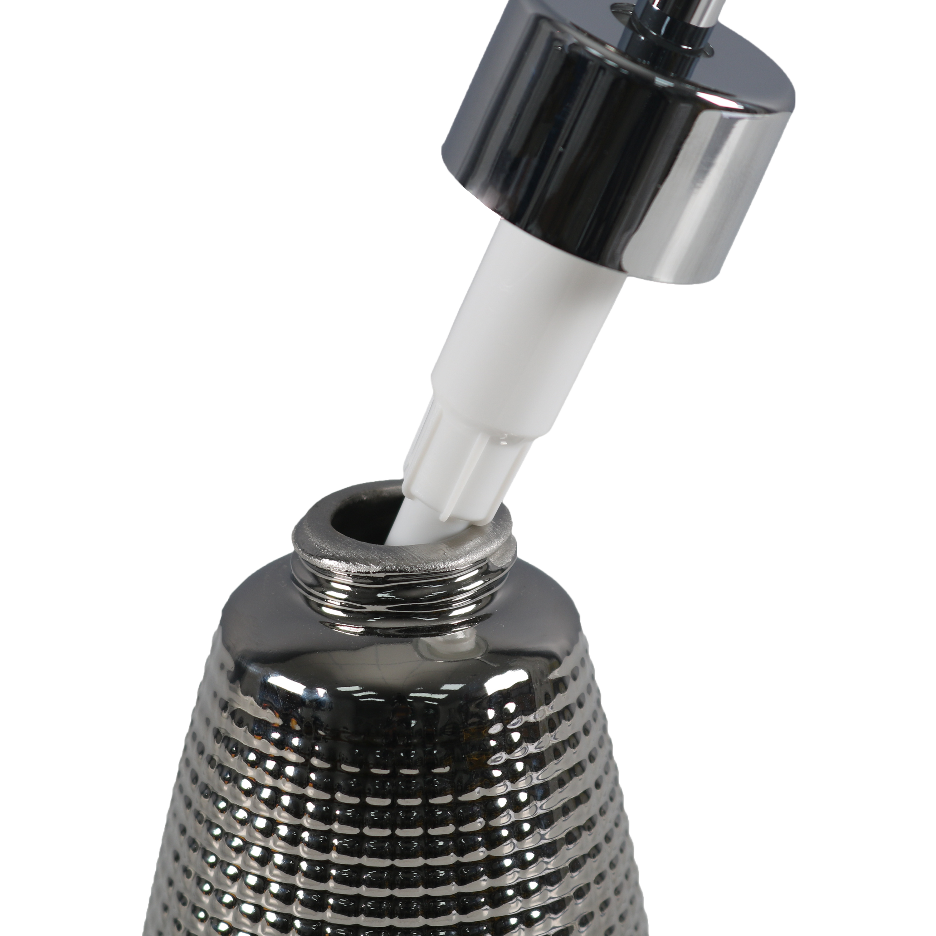 Distributeur de savon céramique argent Queen SENSEA - 6