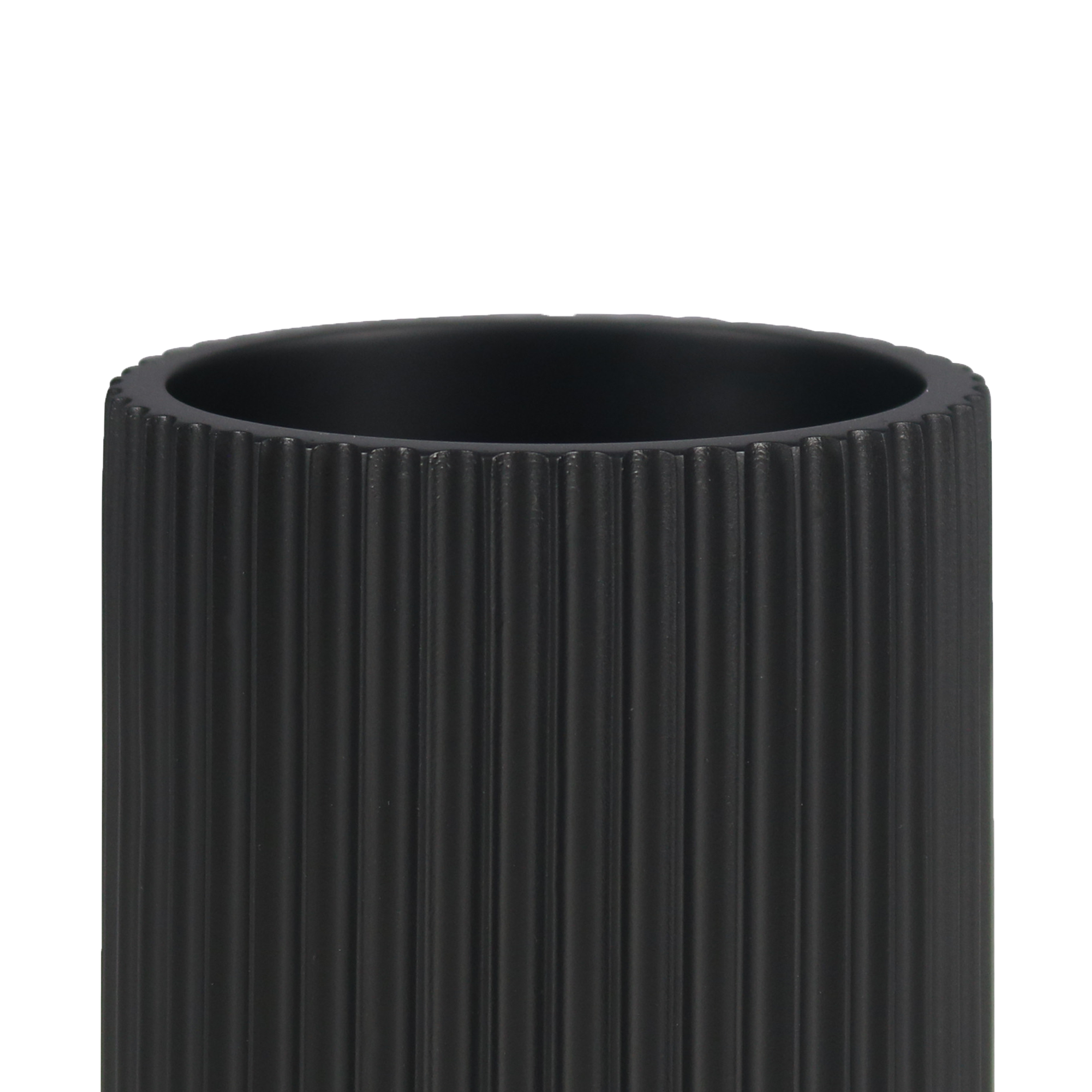 Portacepillos negro de resina - 7