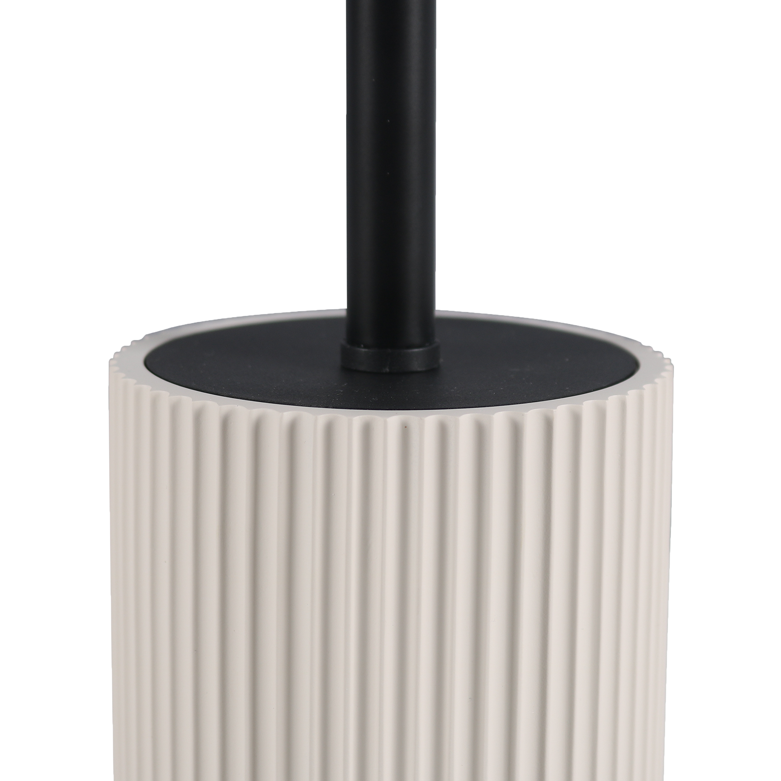 Pot avec brosse WC intégrée beige Lyme SENSEA - 5