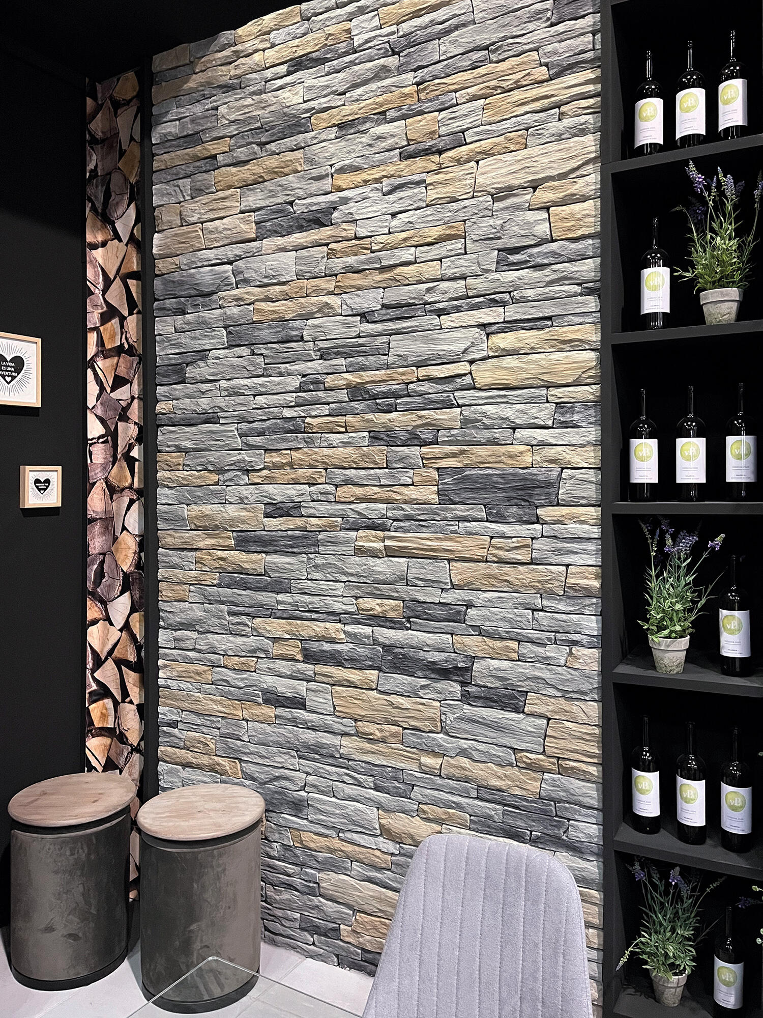 Revestimiento hormigón aligerado aspecto piedra ascona old multiformato