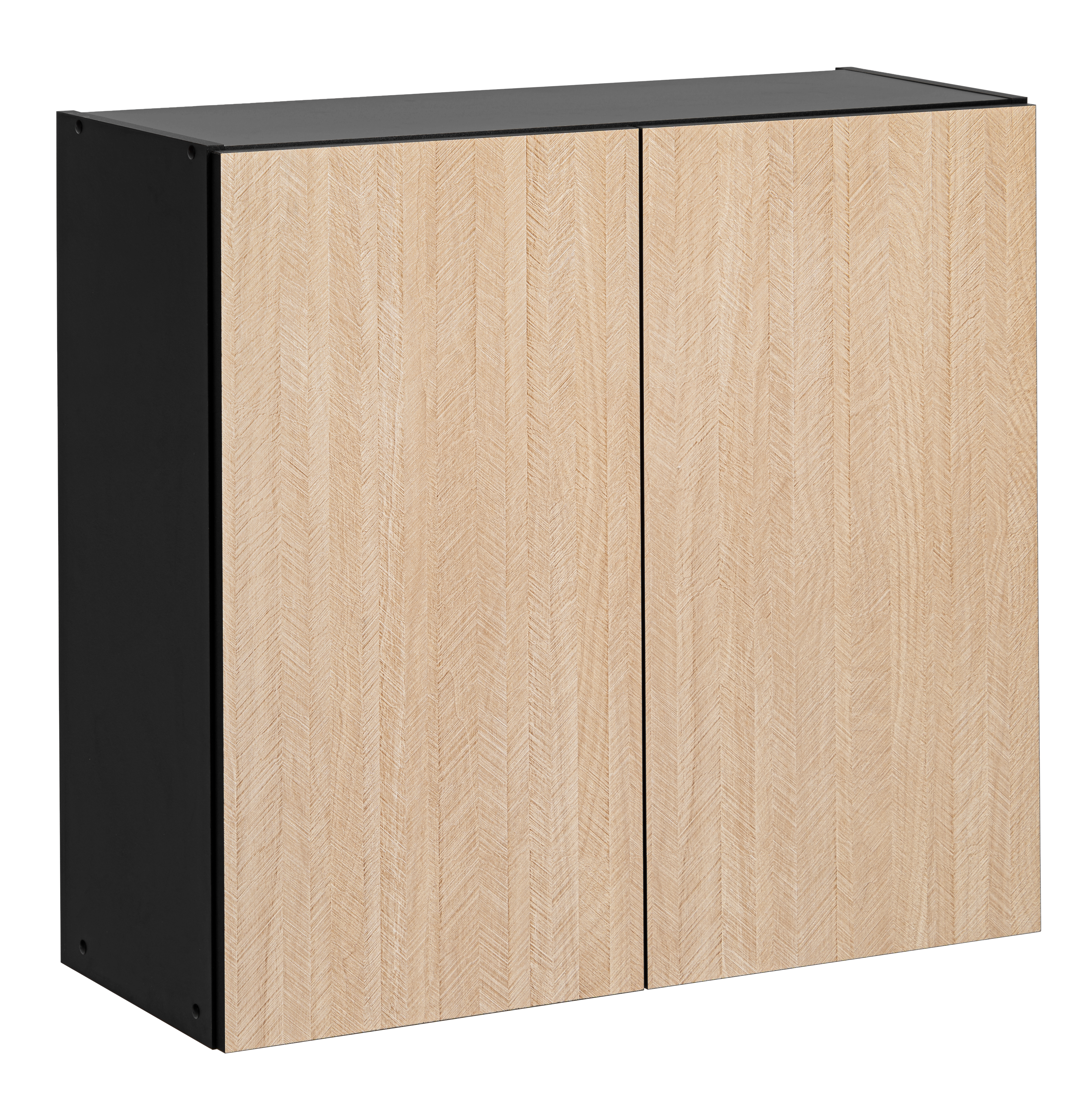 Szafka kuchenna wisząca Roma 80 cm kolor jodełka/czarny